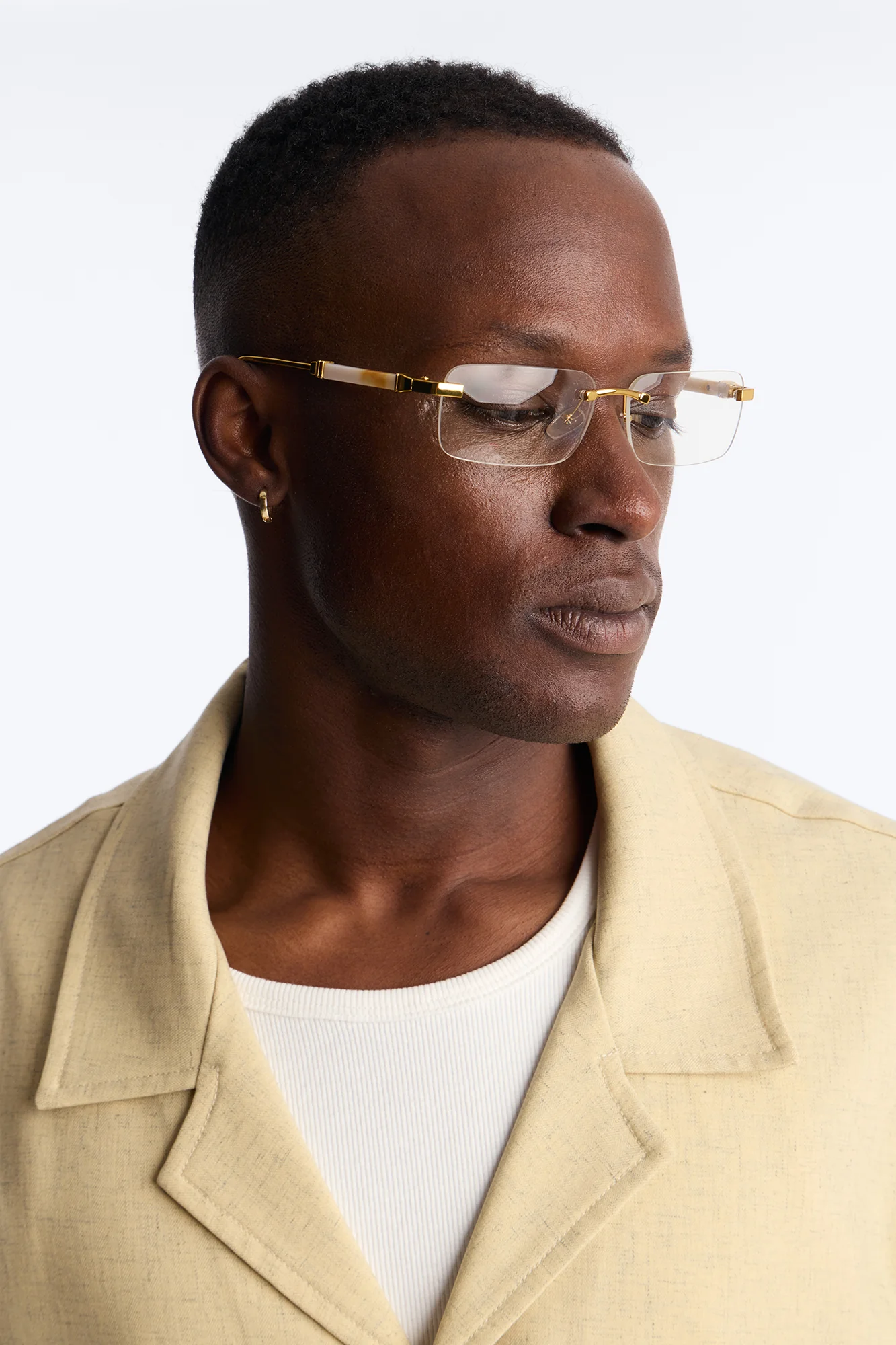 Destination Arrival Sunglasses - Gold/Clear - Image 2