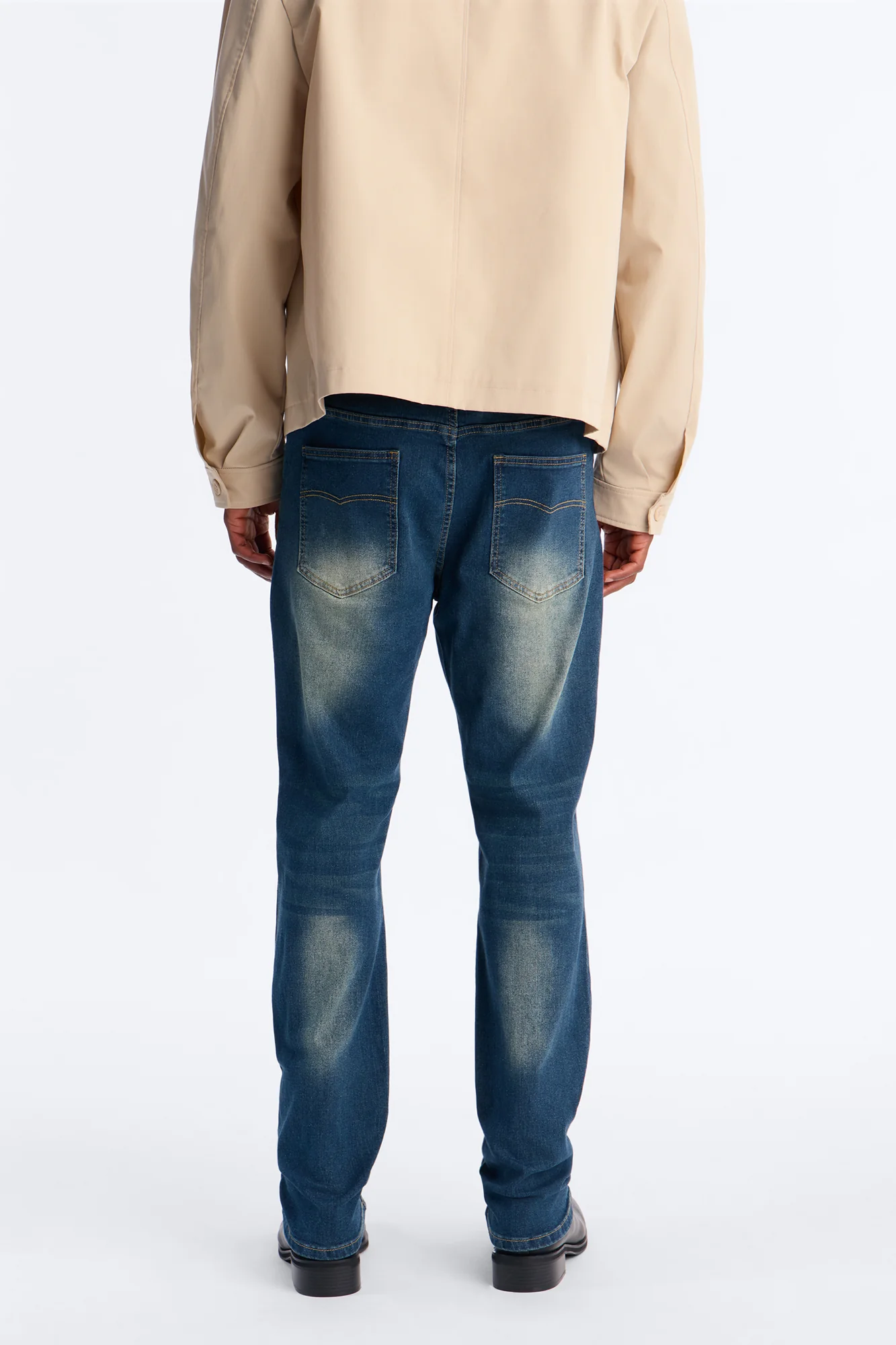 Destructed Apex Slim Jean - Dark Wash - Image 8