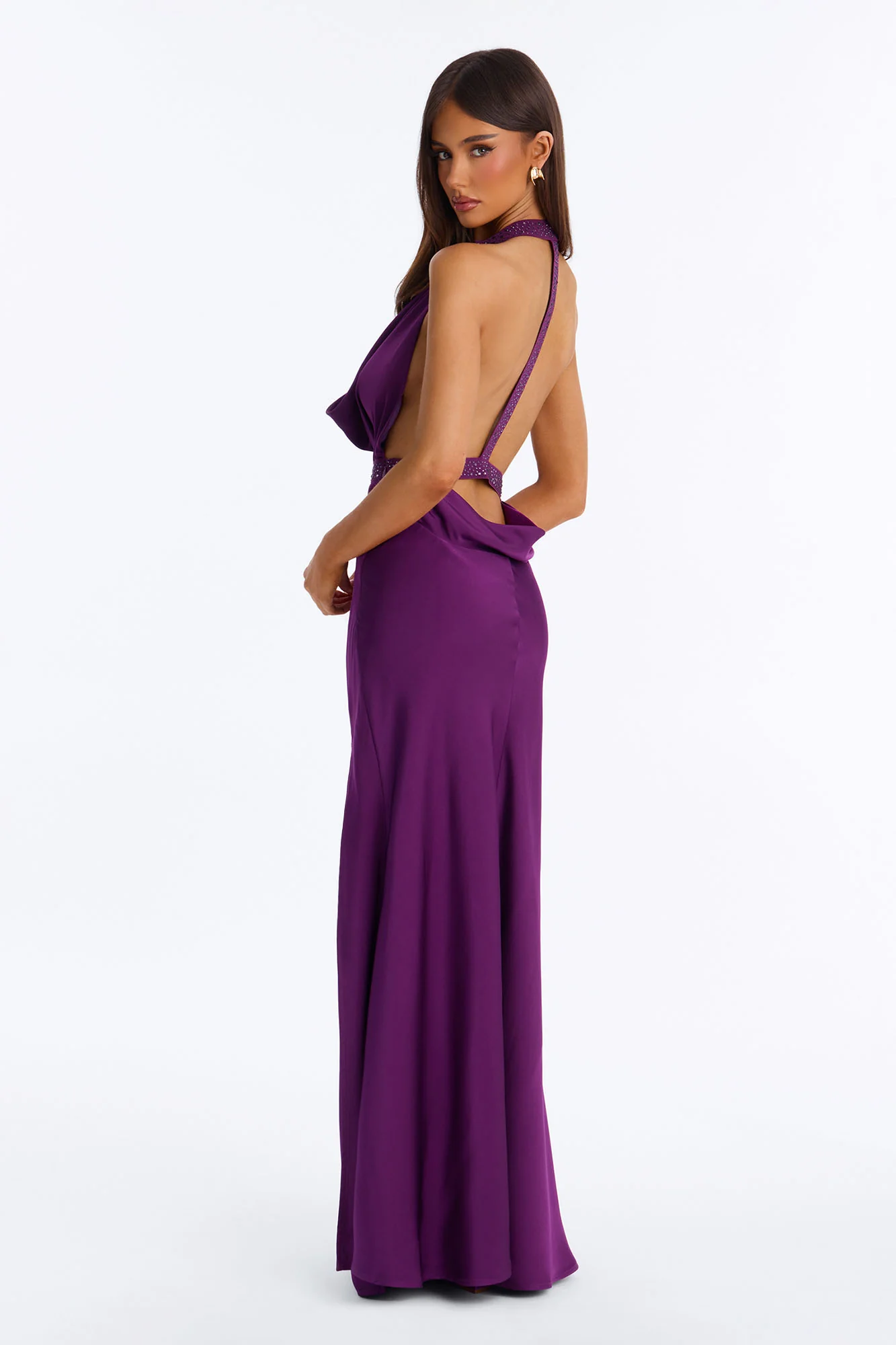 Diamond Heat Maxi Dress - Plum - Image 4