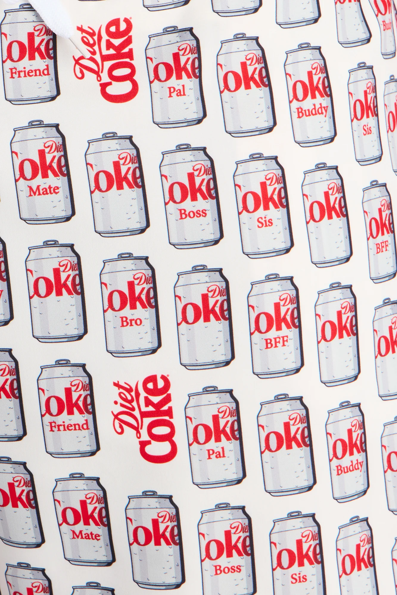 Diet Coca-Cola Archive Cans Swim Trunk 7″ - White/combo - Image 7