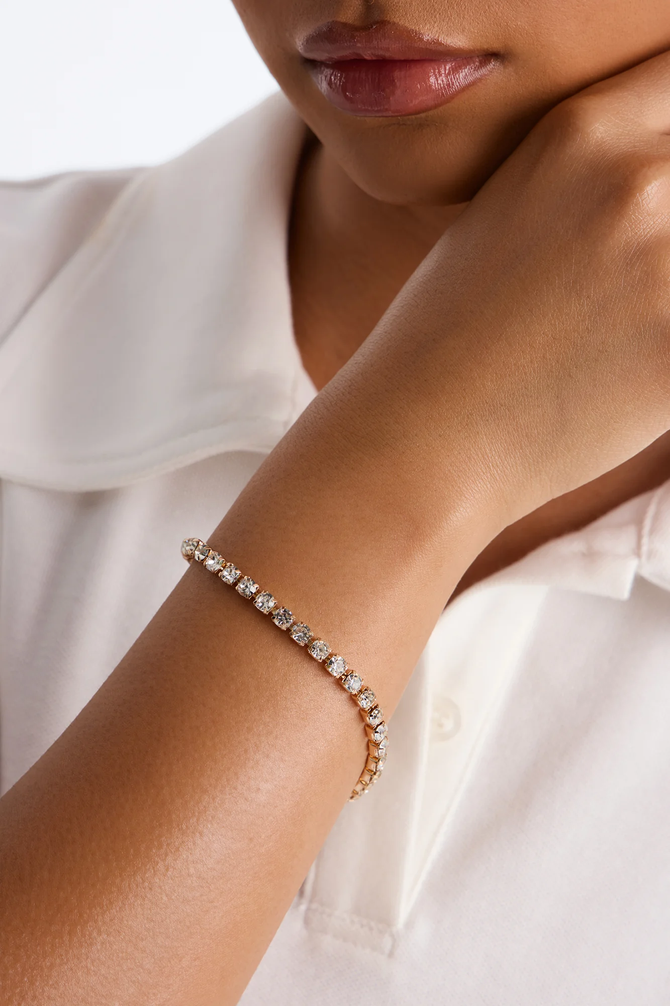 Divine Tennis Bracelet - Gold - Image 2