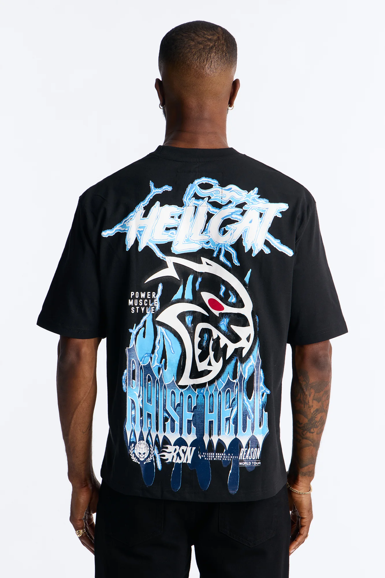 Dodge Hellcat Raise Hell Short Sleeve Tee - Black