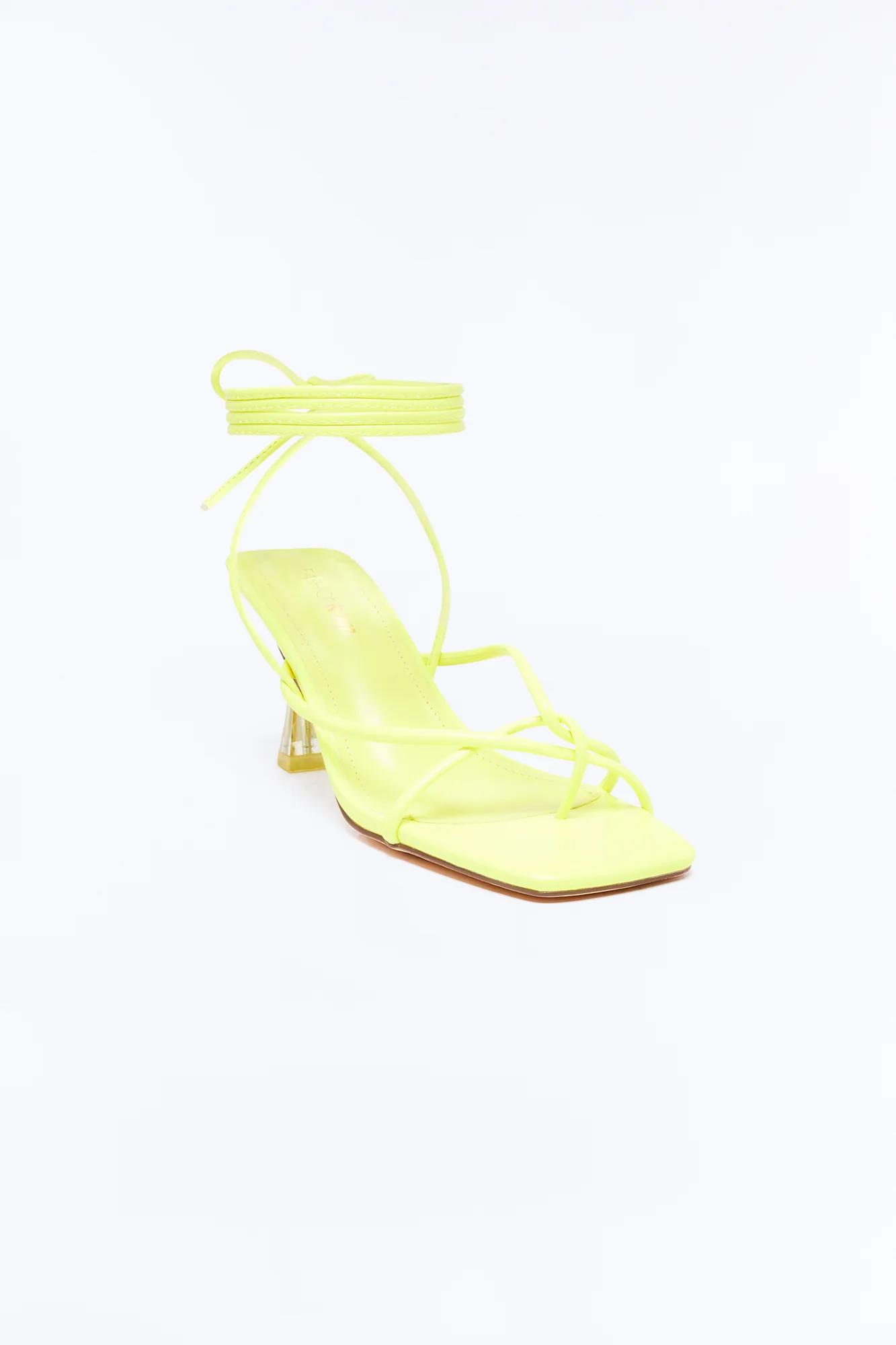 Dodie Wrap Up Heels - Yellow - Image 3