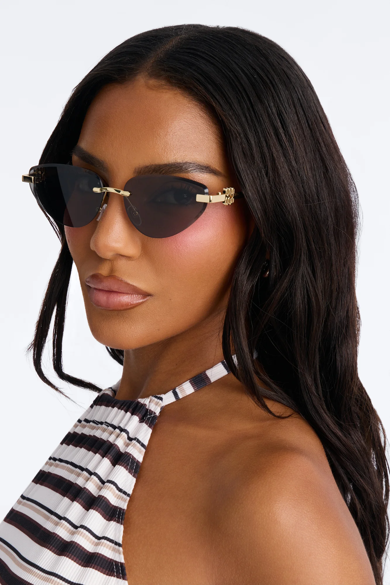Doll House Sunglasses - Black/Gold