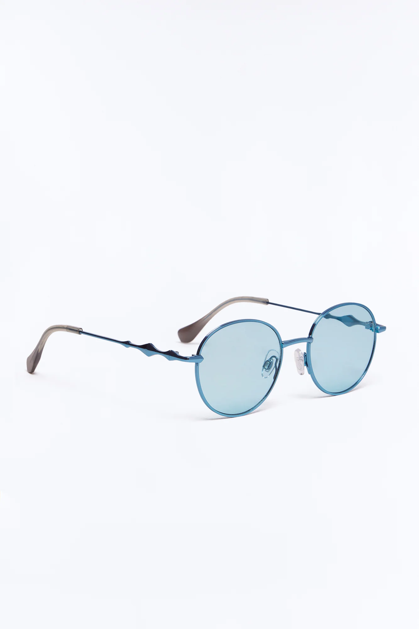 Don't Dwell On It Sunglasses - Blue/Silver - Image 4