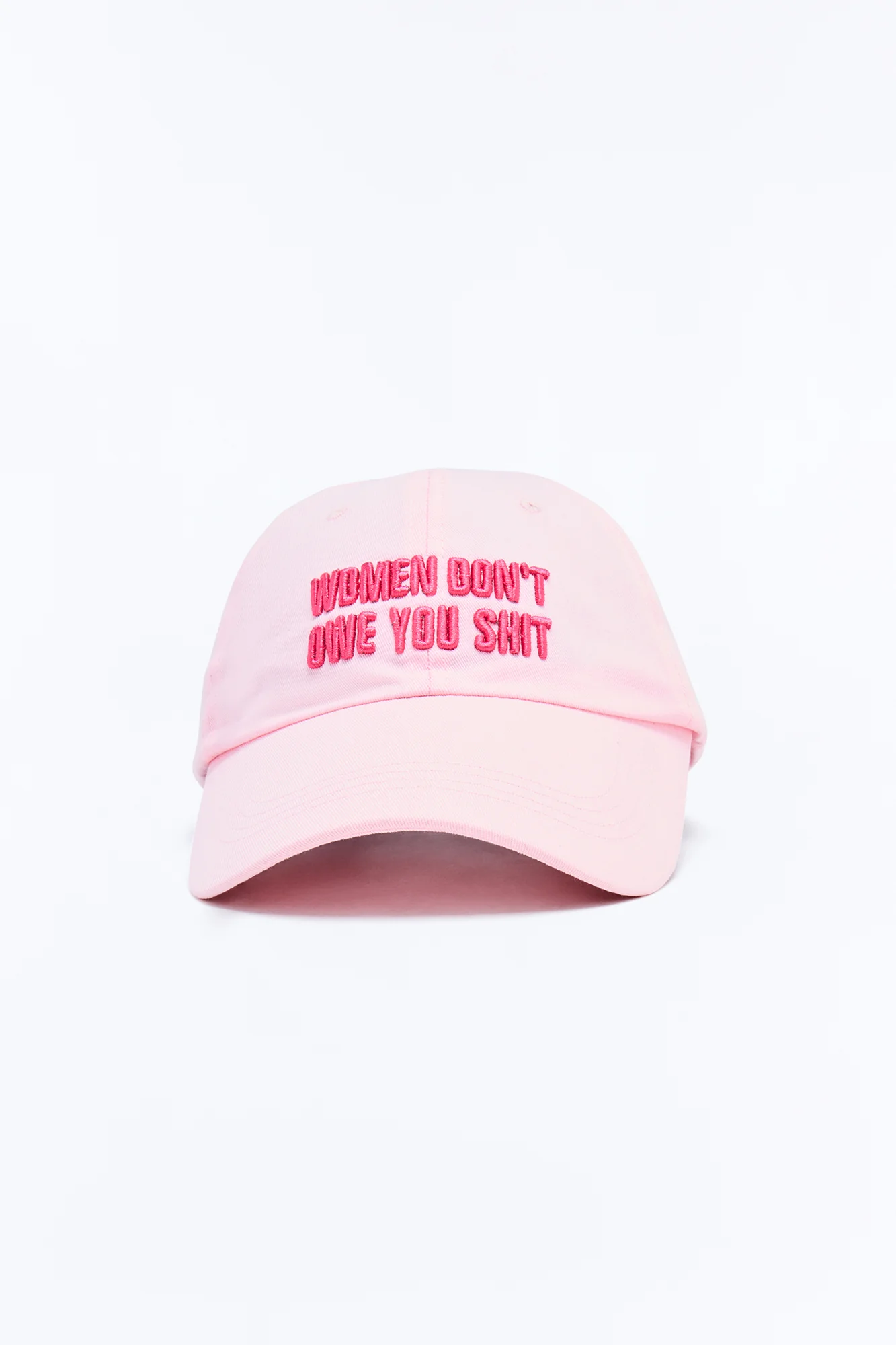 Don't Owe You Baseball Hat - Pink/Pink - Image 3