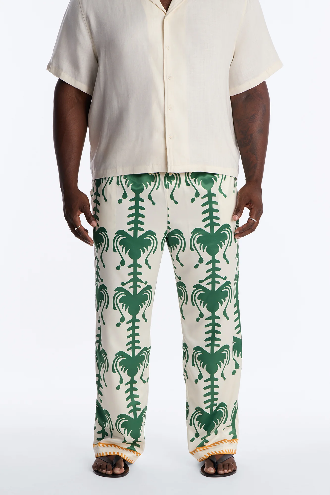 Doros Straight Pant - Green/combo - Image 2