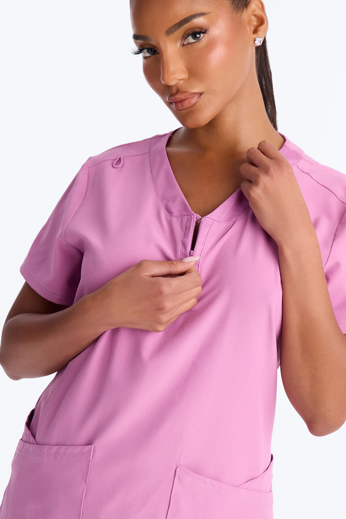 Double Shift Uniform Scrub Jogger Pant Set - Purple - Image 3