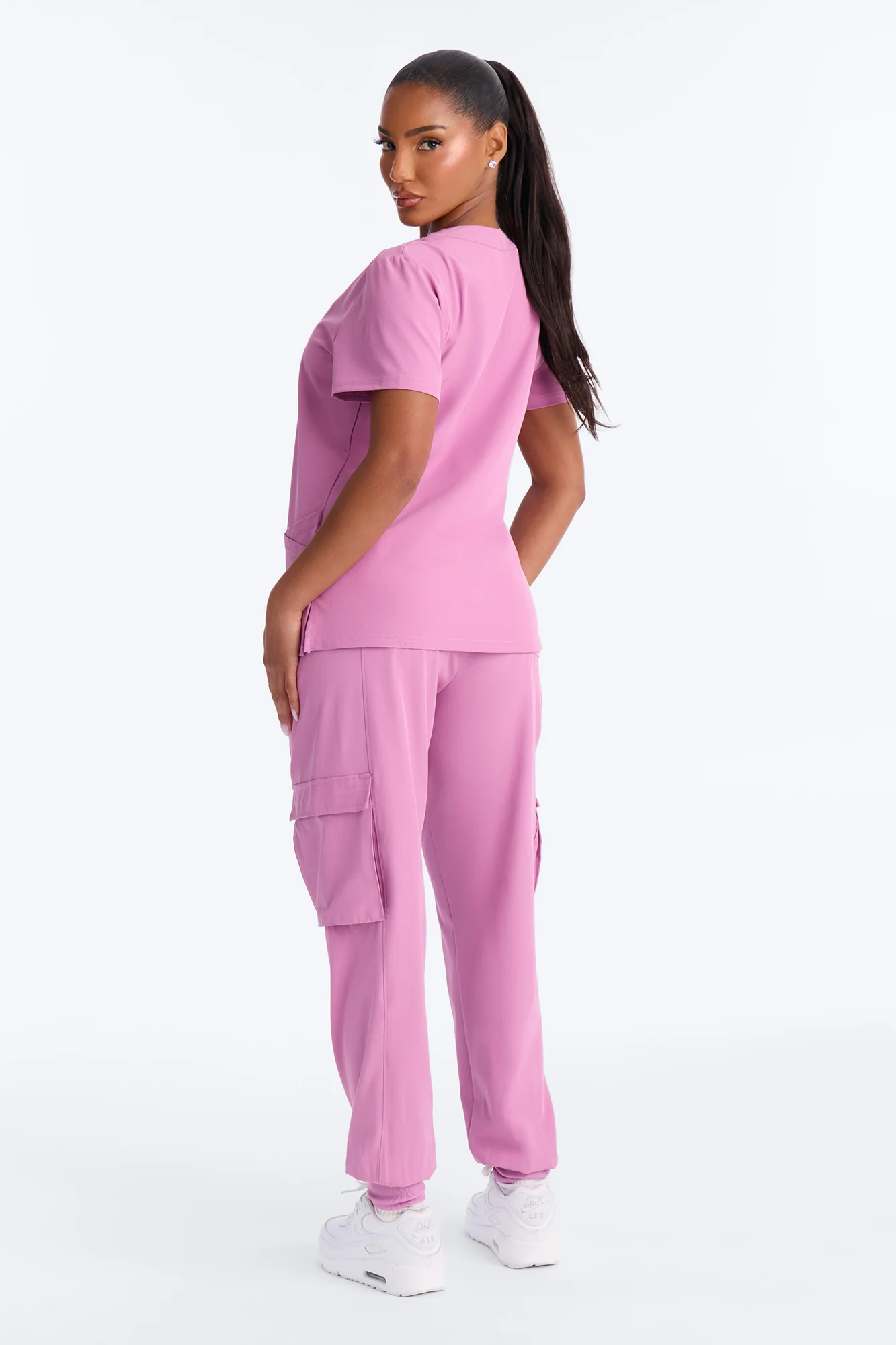Double Shift Uniform Scrub Jogger Pant Set - Purple - Image 4