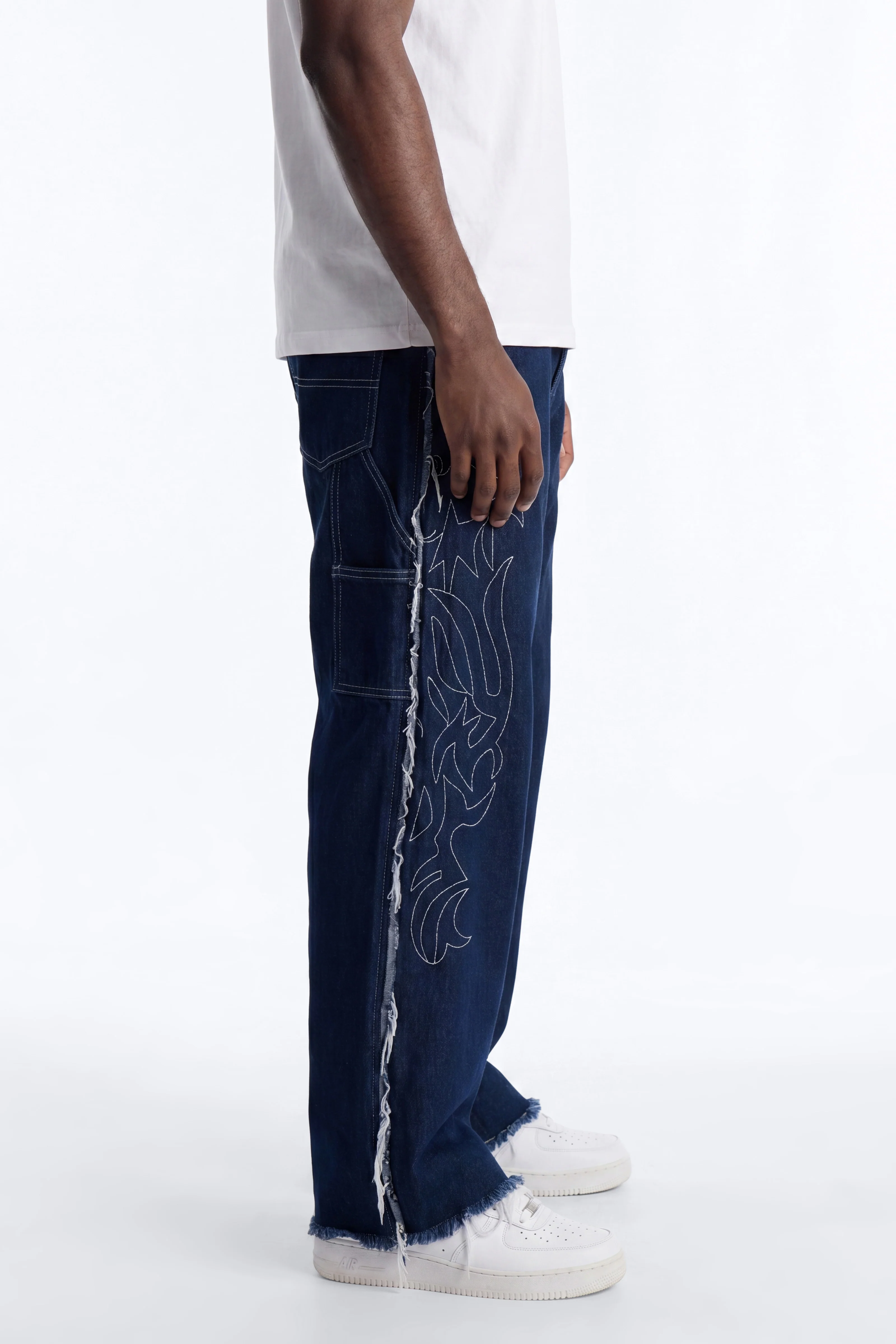 Downtown Riot Baggy Jean - Dark Wash - Image 2
