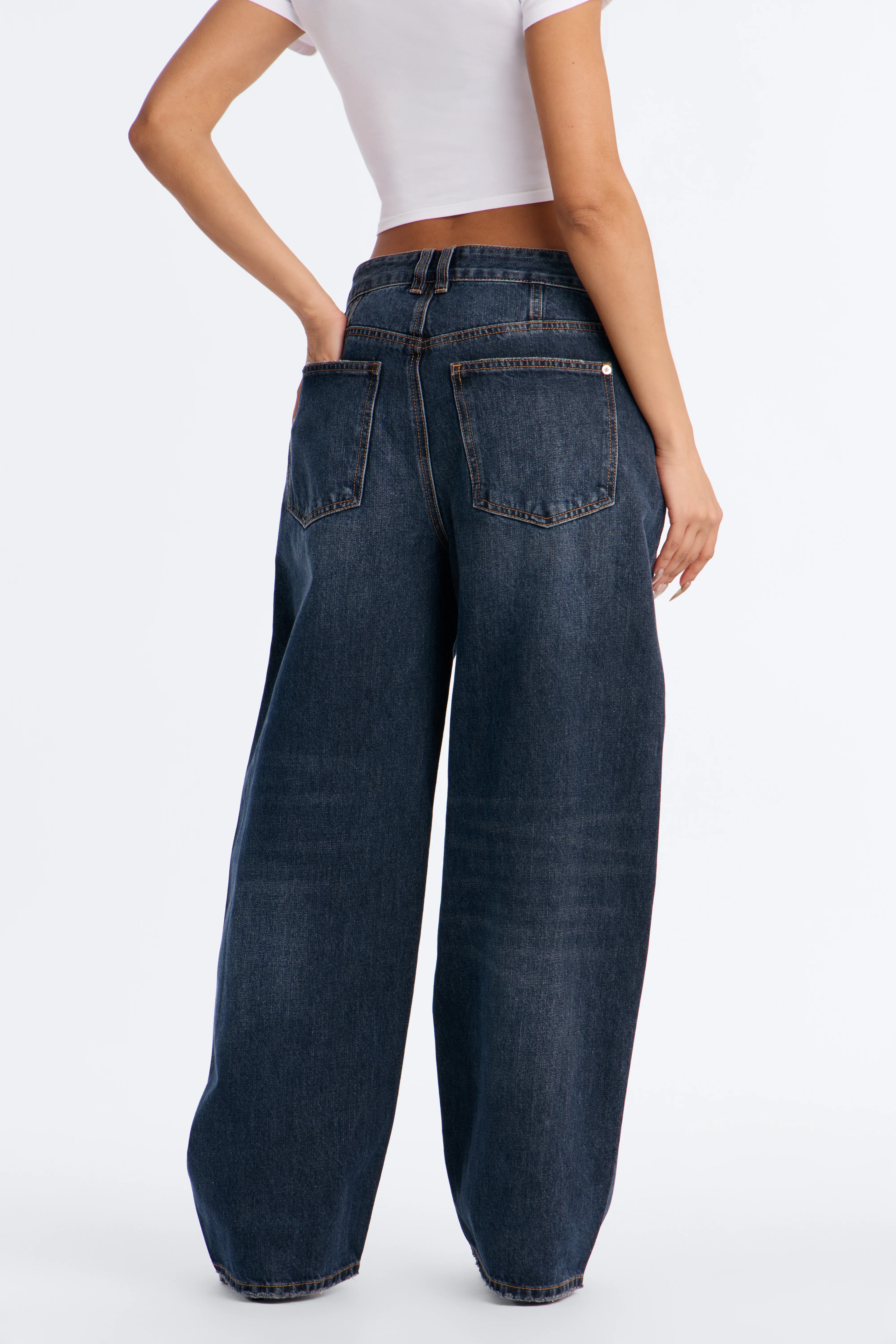 Downtown Vibe Non Stretch Jeans - Dark Denim - Image 9