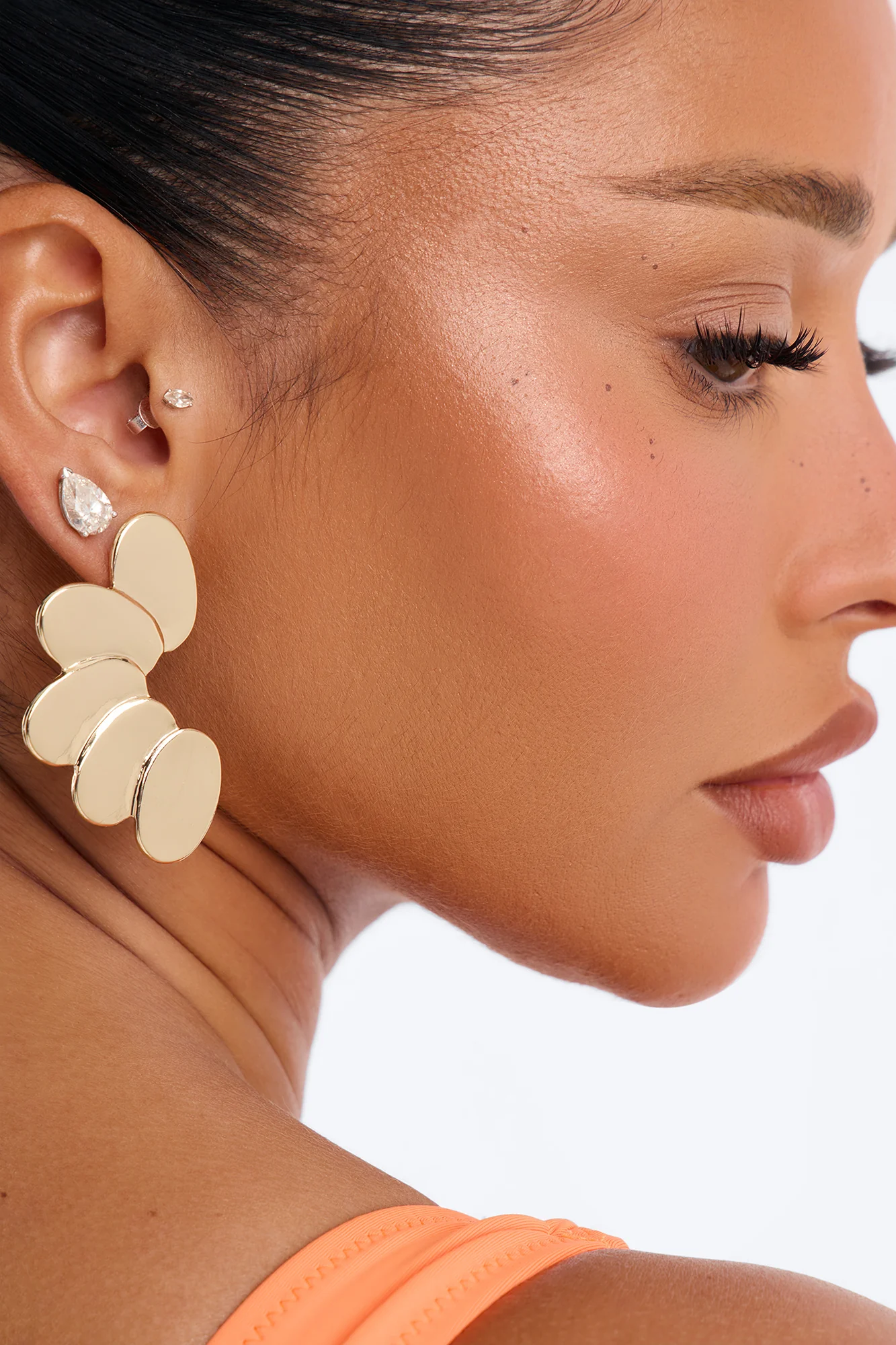 Dream Big Drop Earrings - Gold