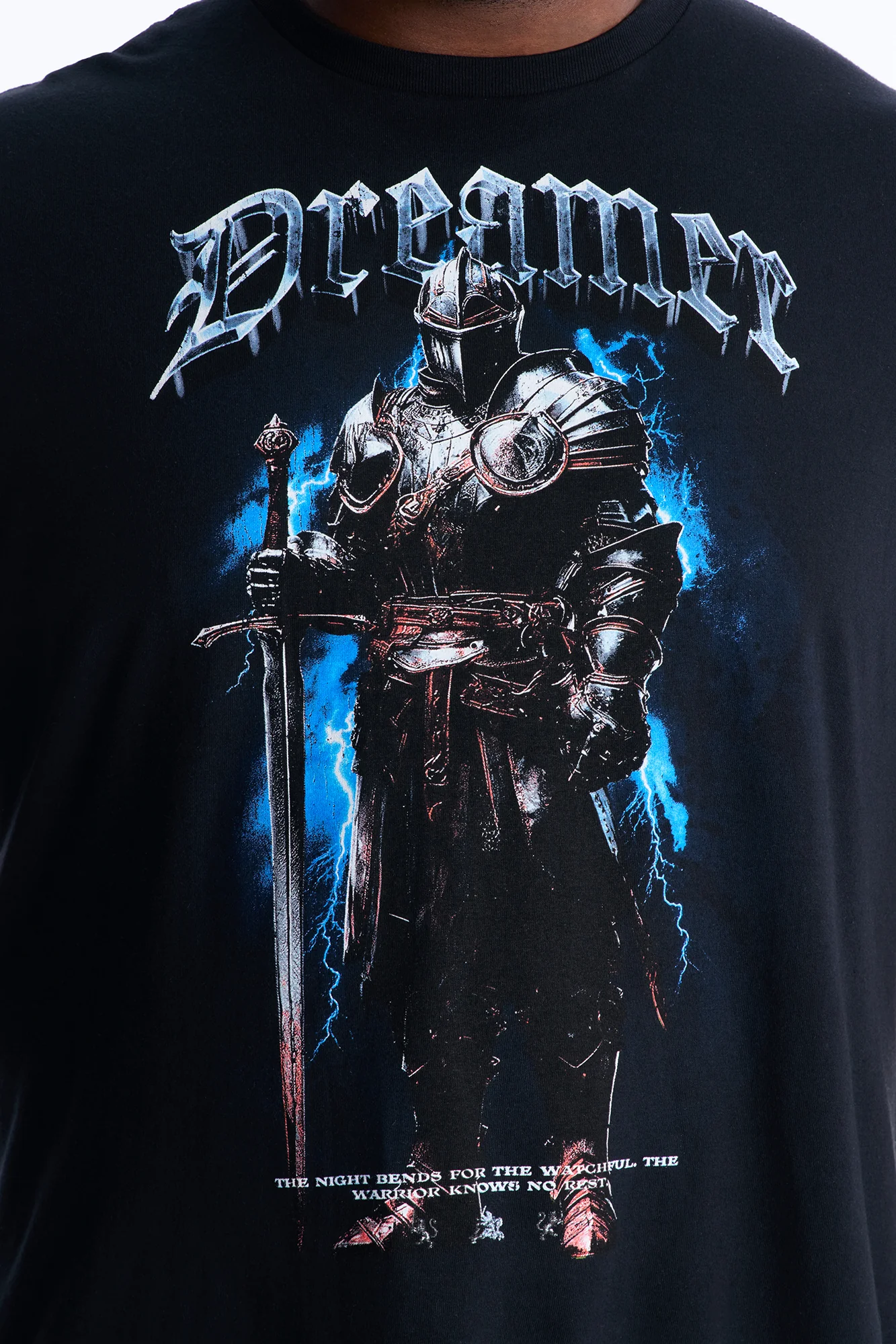 Dreamer And Fighter Short Sleeve Tee - Black - Image 6