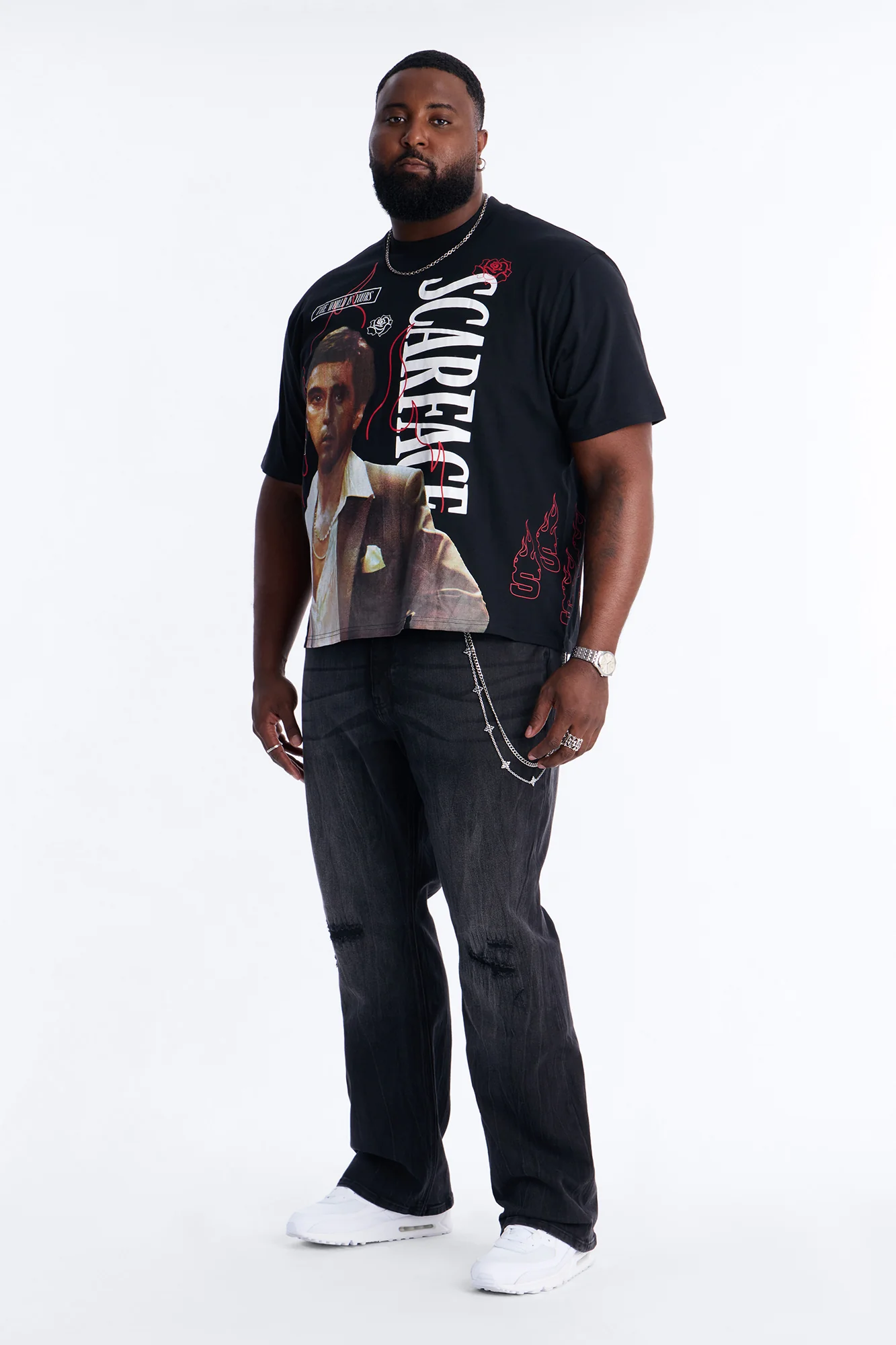 Dreamy Stacked Slim Flare Jeans - Black Wash - Image 6