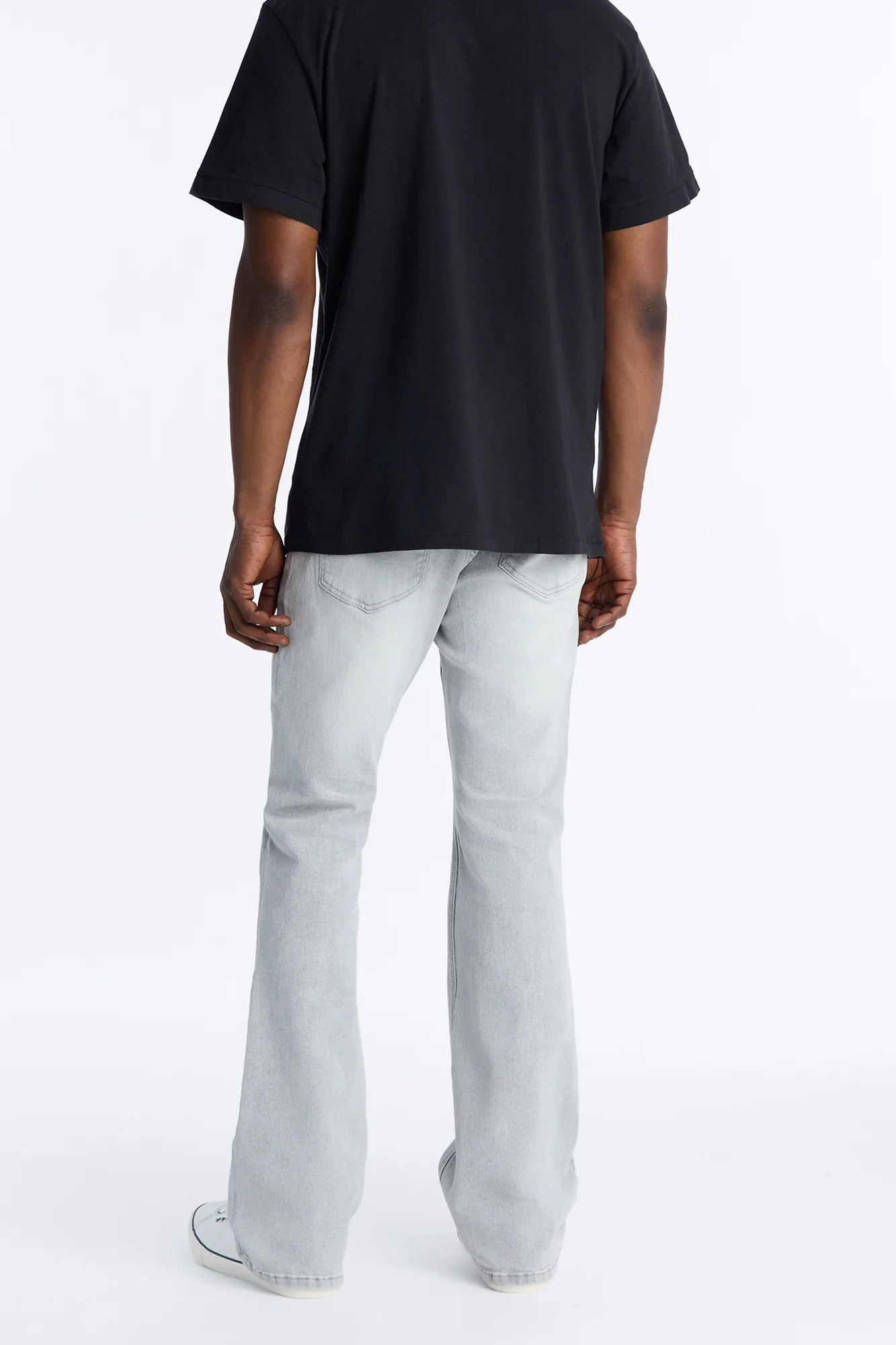 Dreamy Stacked Slim Flare Jeans - Grey - Image 5