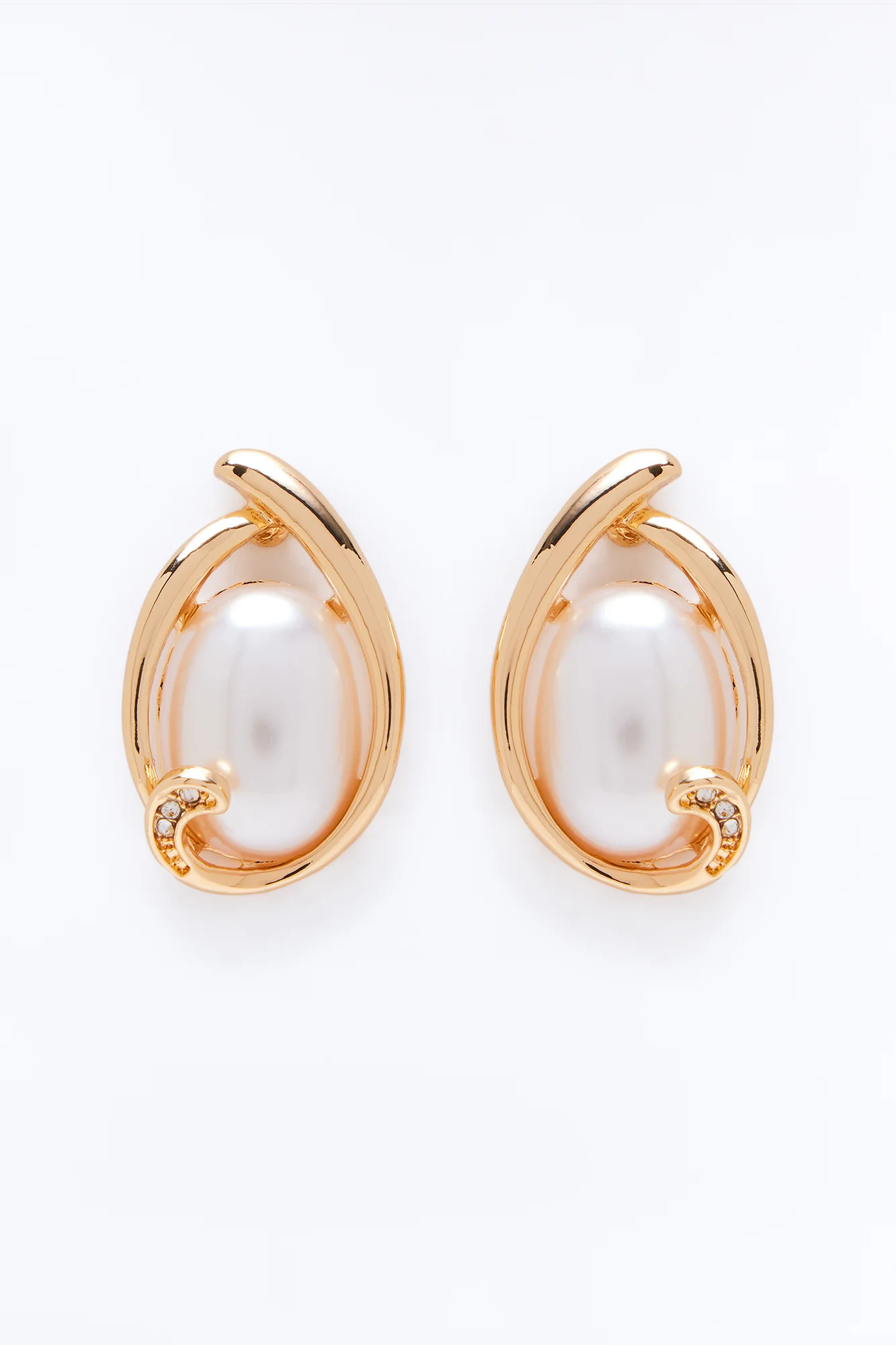 Drift Pearl Stud Earrings - Gold/combo - Image 3