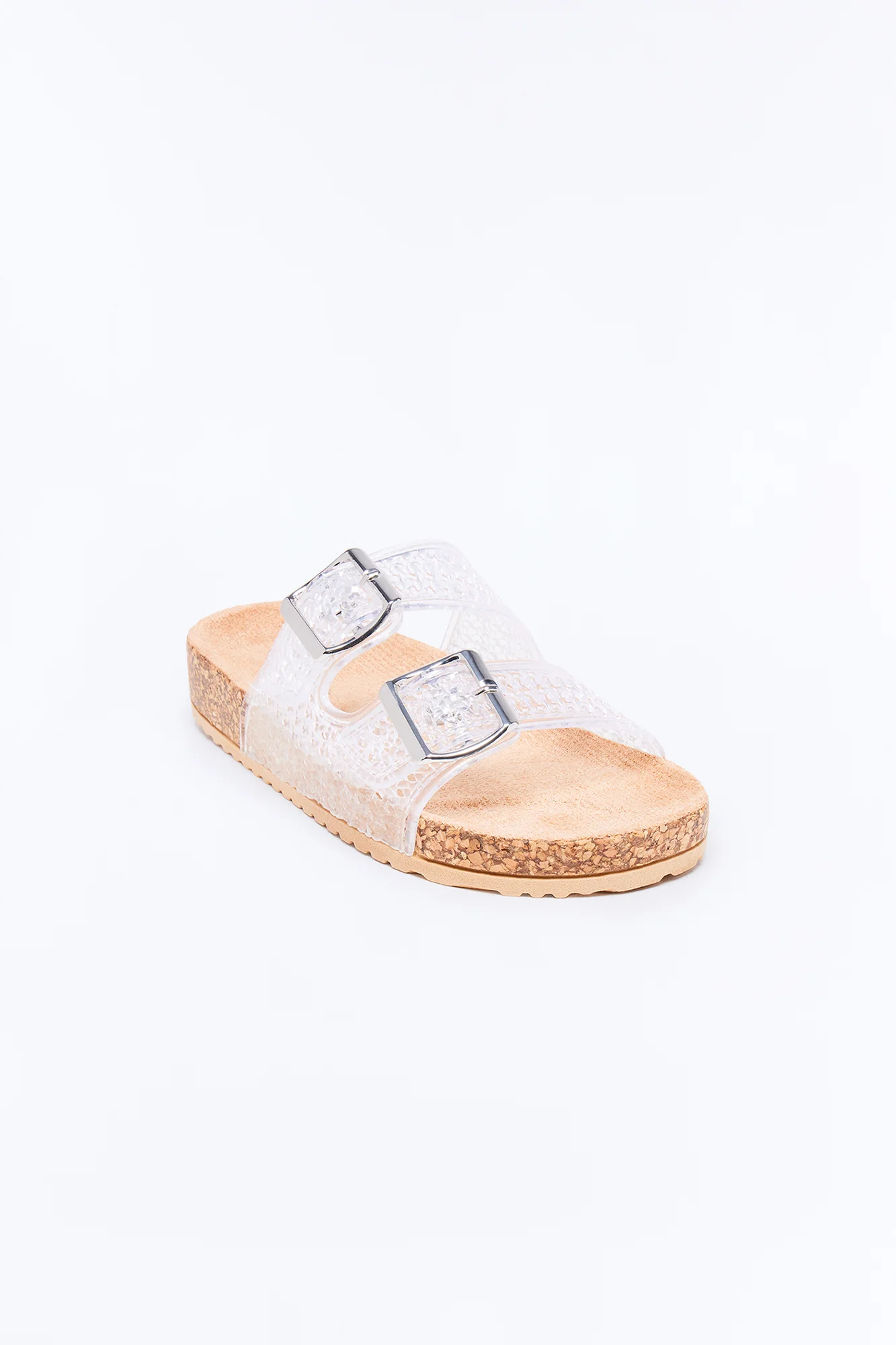 Drina Buckle Jelly Slides - Clear - Image 3