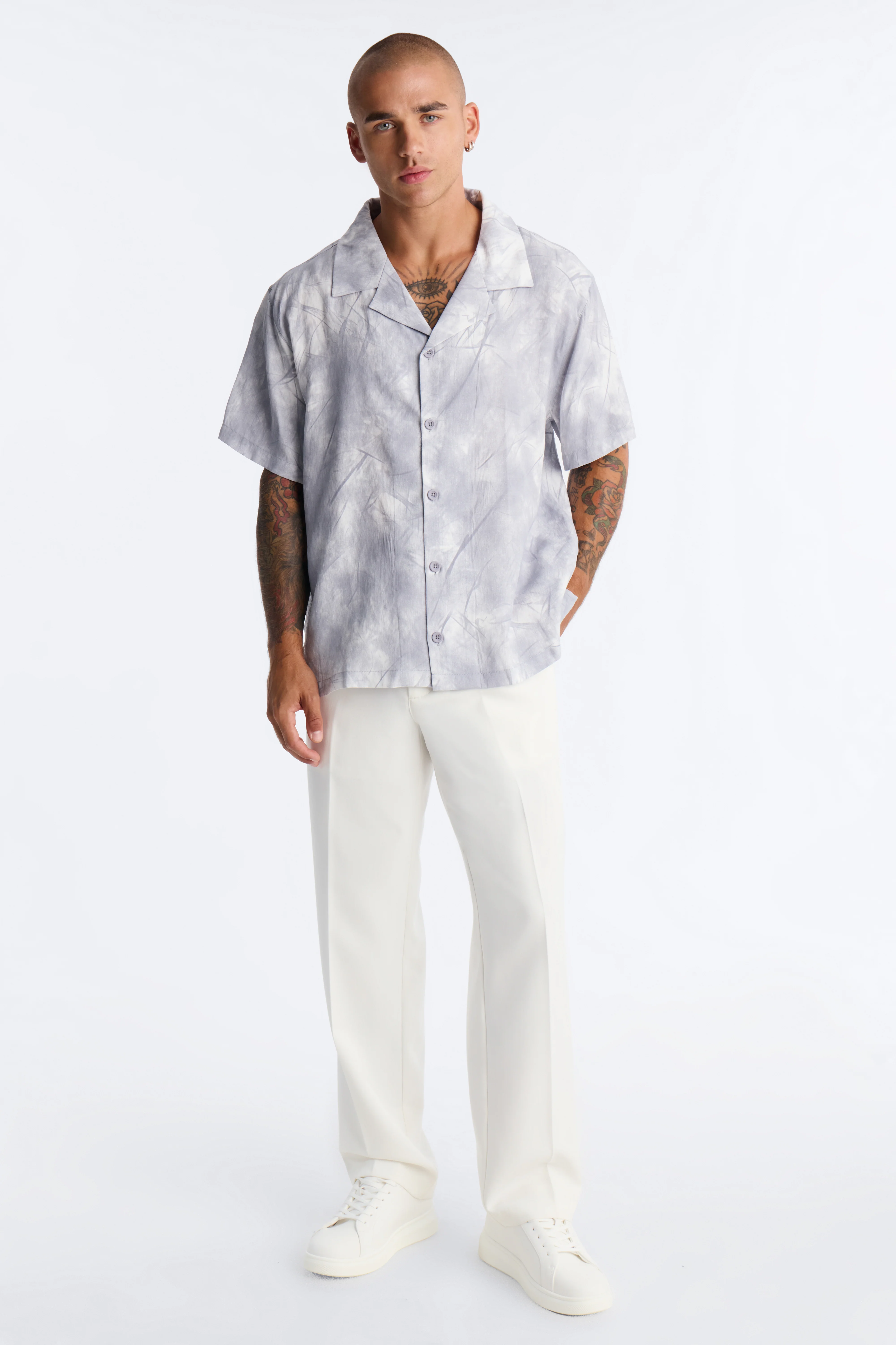 Dune Shadow Button Up Shirt - Blue - Image 2