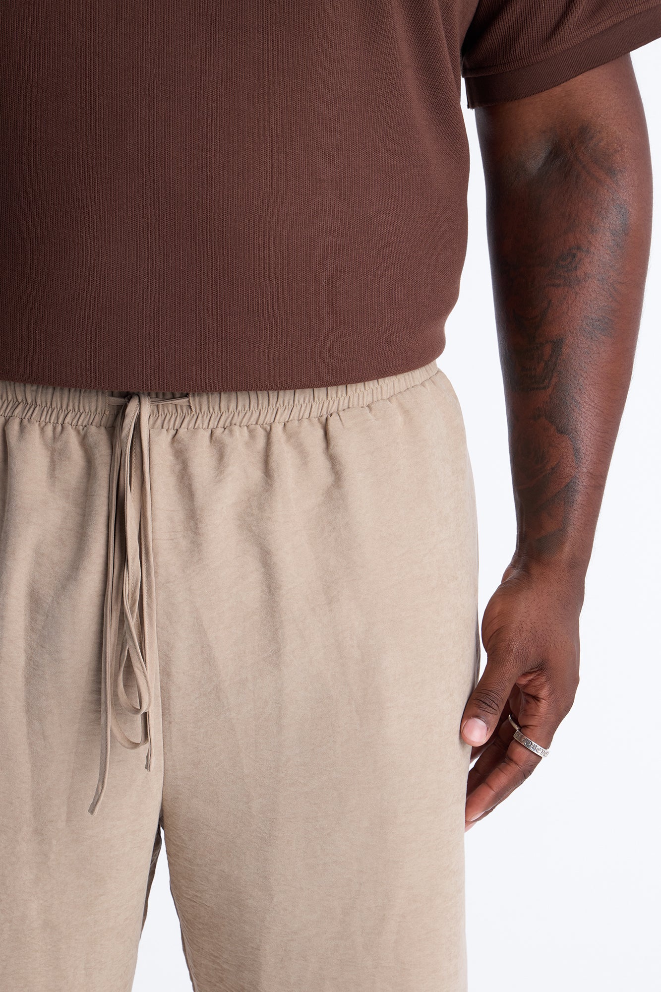 Dune Straight Leg Pant - Taupe - Image 8