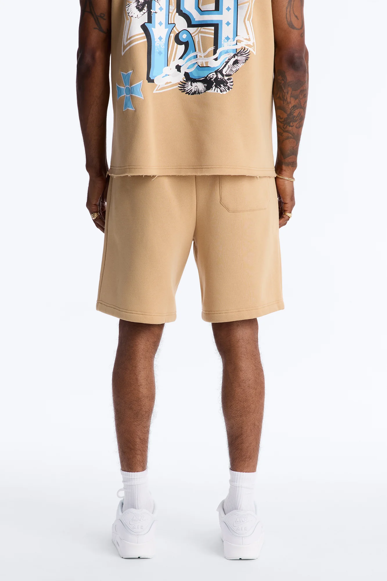 Eagles Fly Sweatshorts - Khaki - Image 4