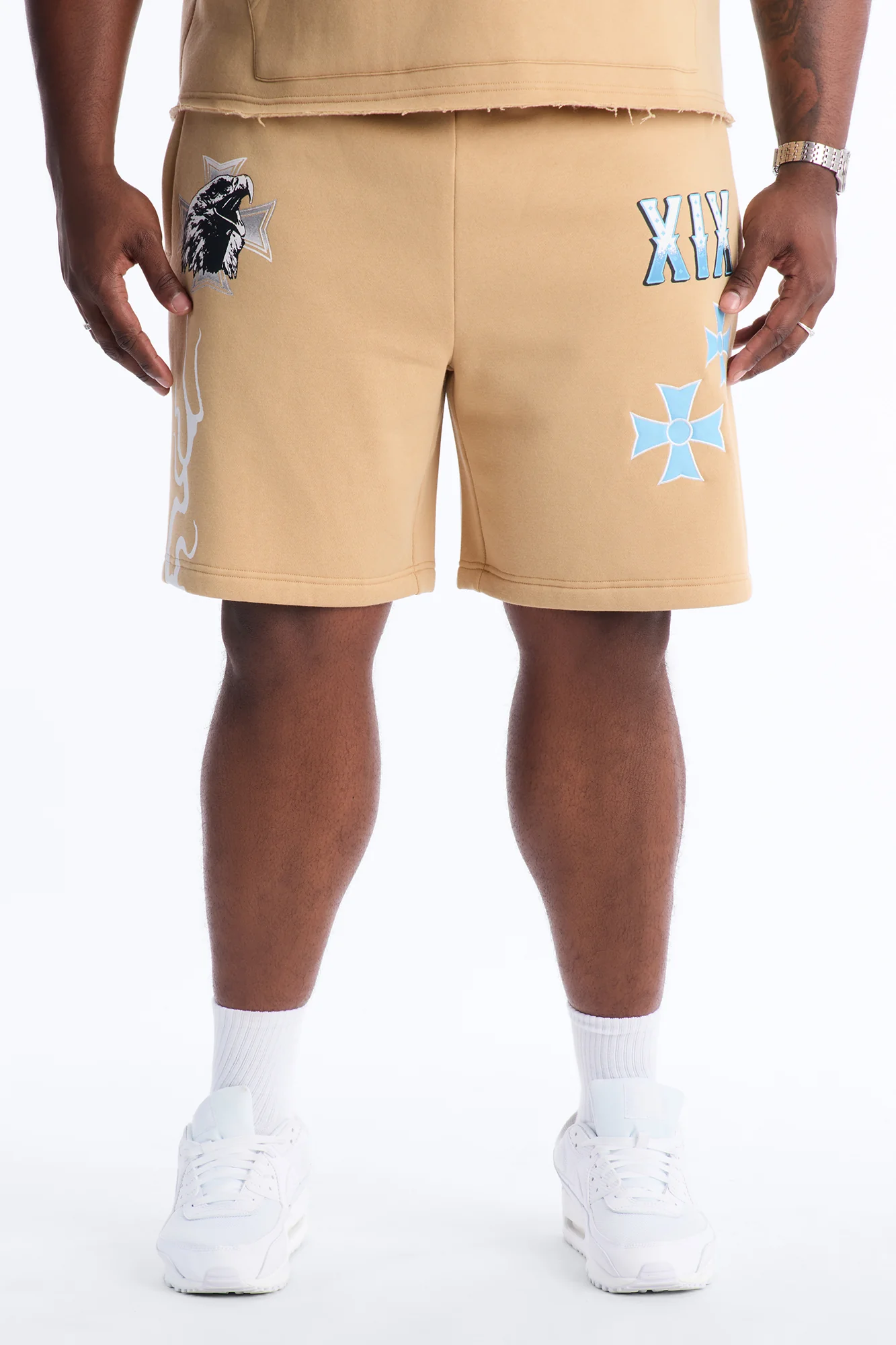 Eagles Fly Sweatshorts - Khaki - Image 5