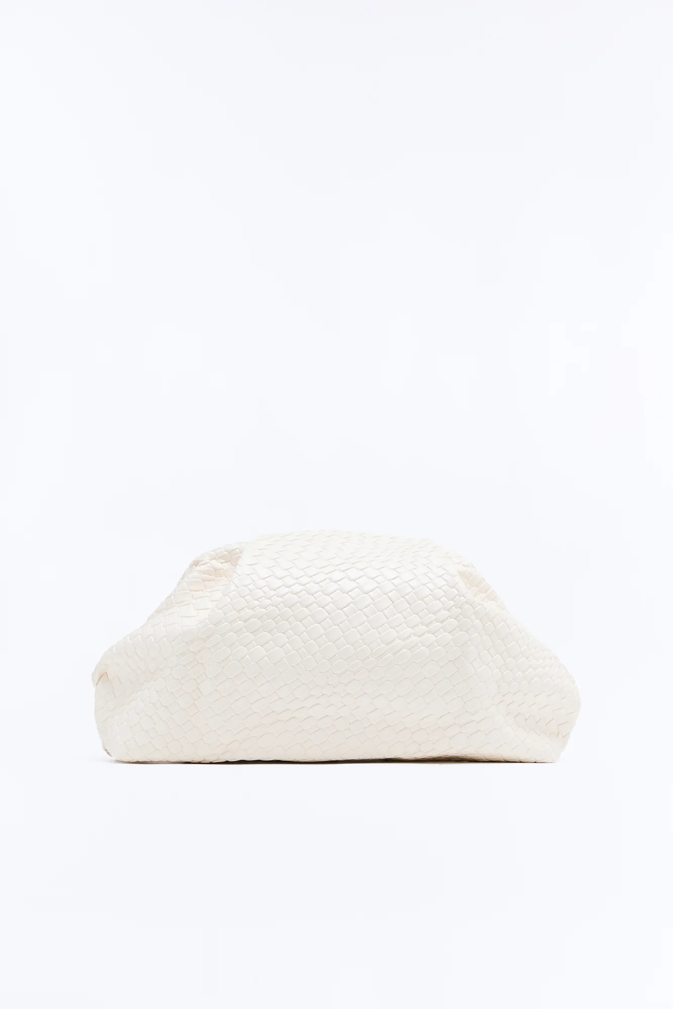 Effortless Touch Faux Leather Clutch - Ivory - Image 3