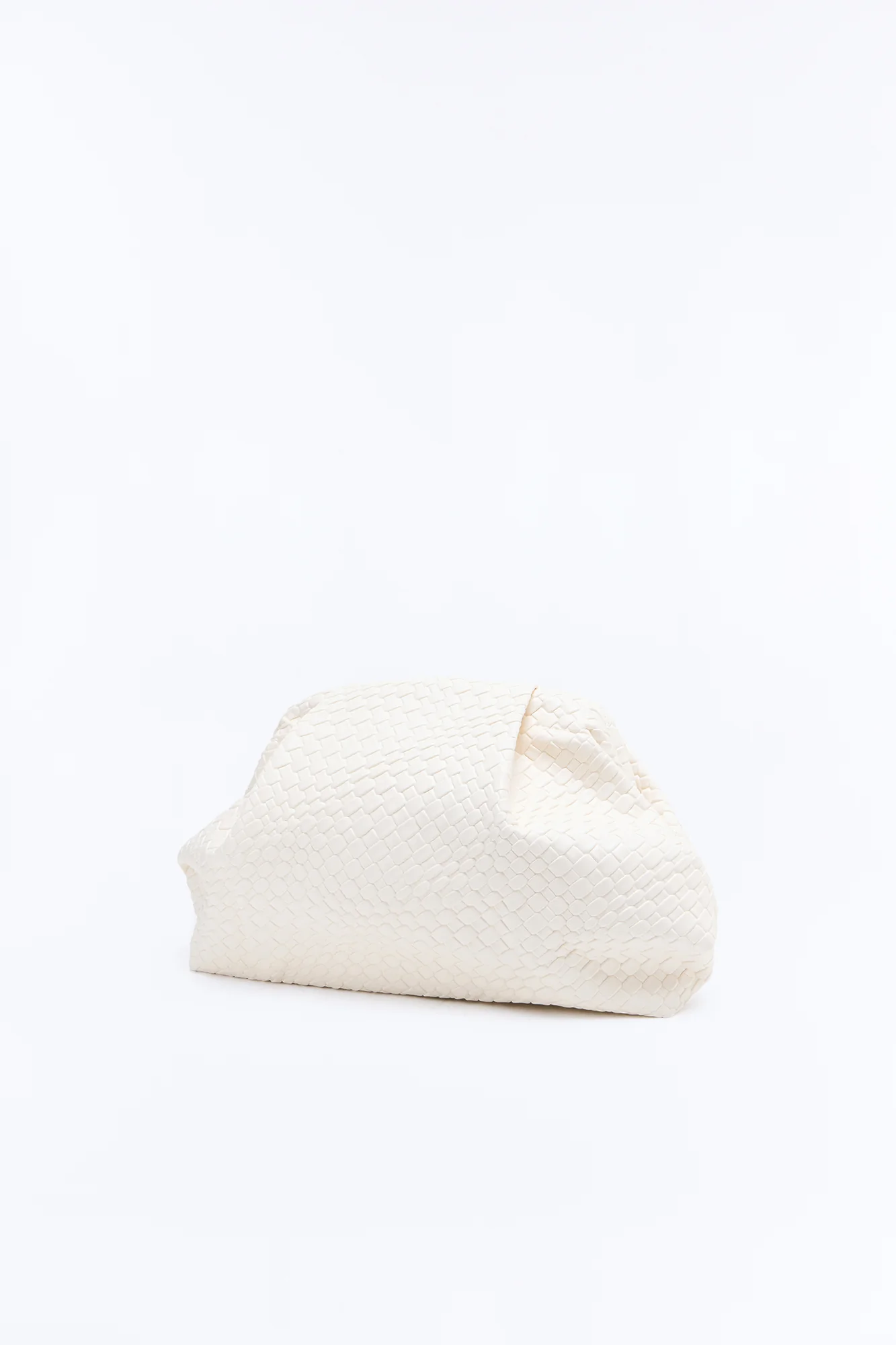 Effortless Touch Faux Leather Clutch - Ivory - Image 4