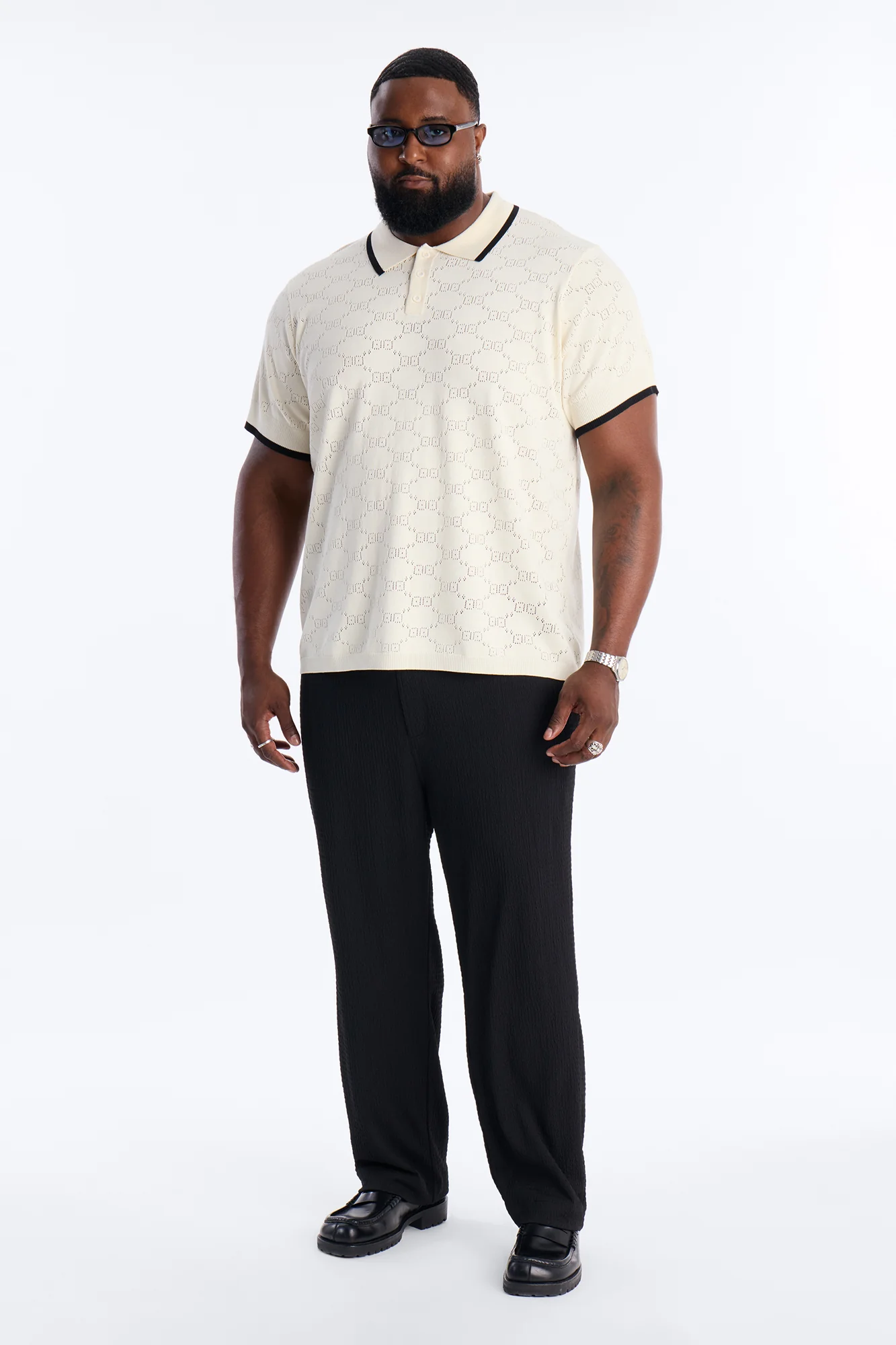 Elegant Lance Polo - Cream - Image 6