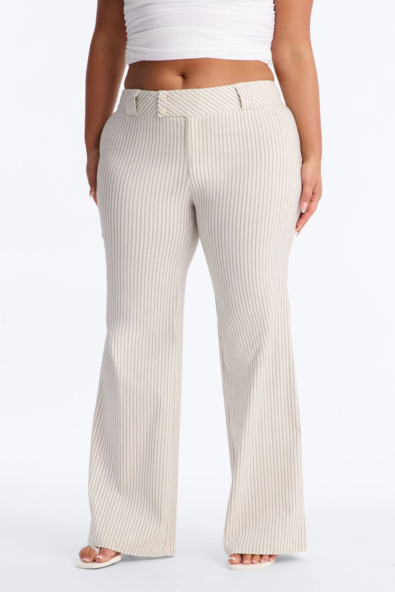 Elle Low Rise Straight Leg Pant - Ivory/combo - Image 6