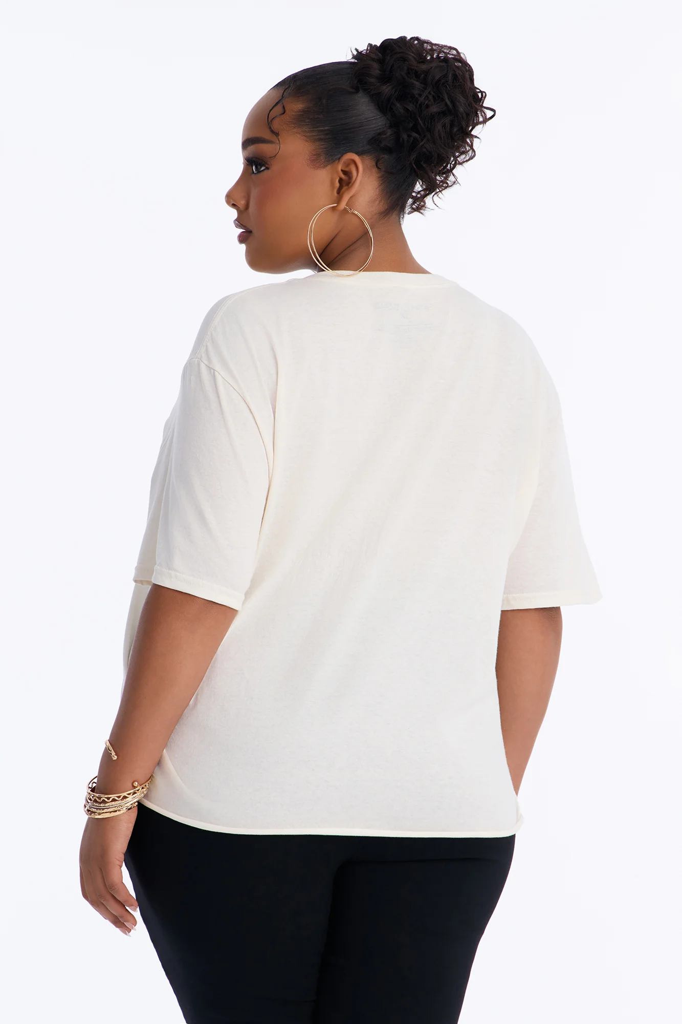 Empowered Women Oversized Tee - Off White - Image 6