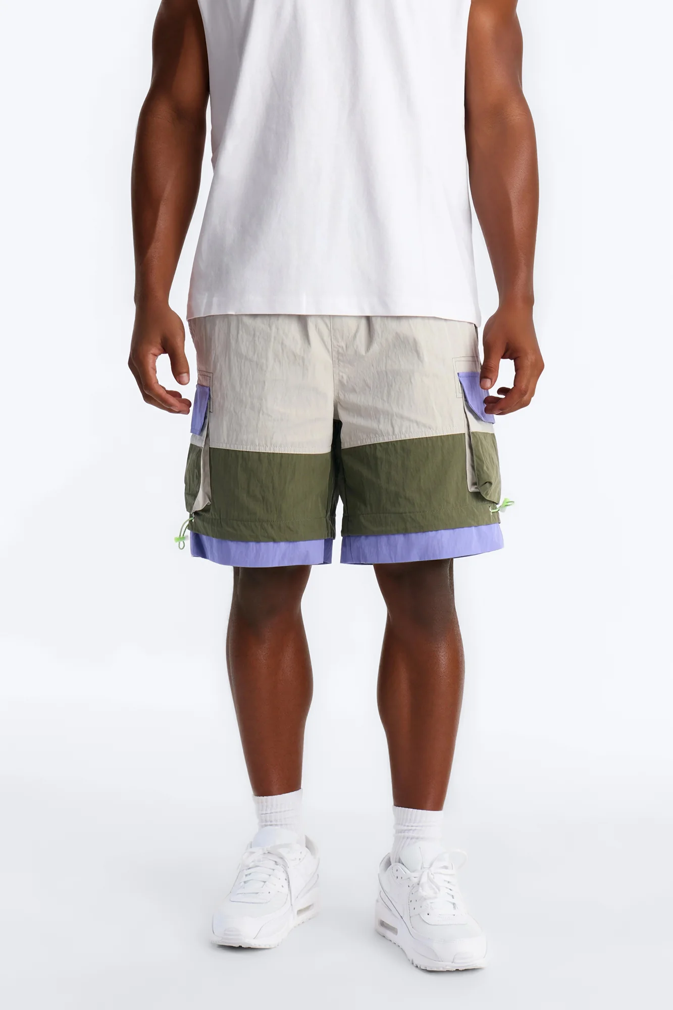Empowering Colorblock Cargo Short - Multi Color