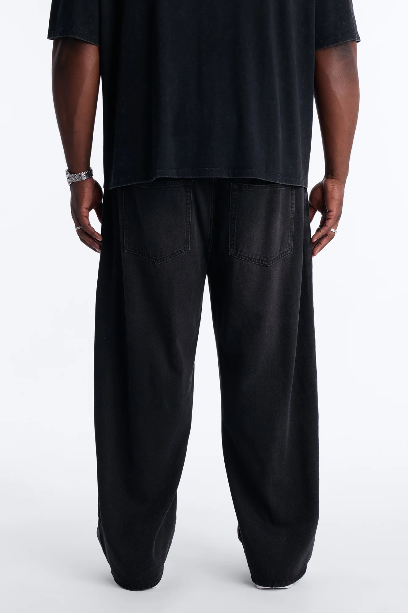 Essential Baggy Rigid Jean - Black Wash - Image 8