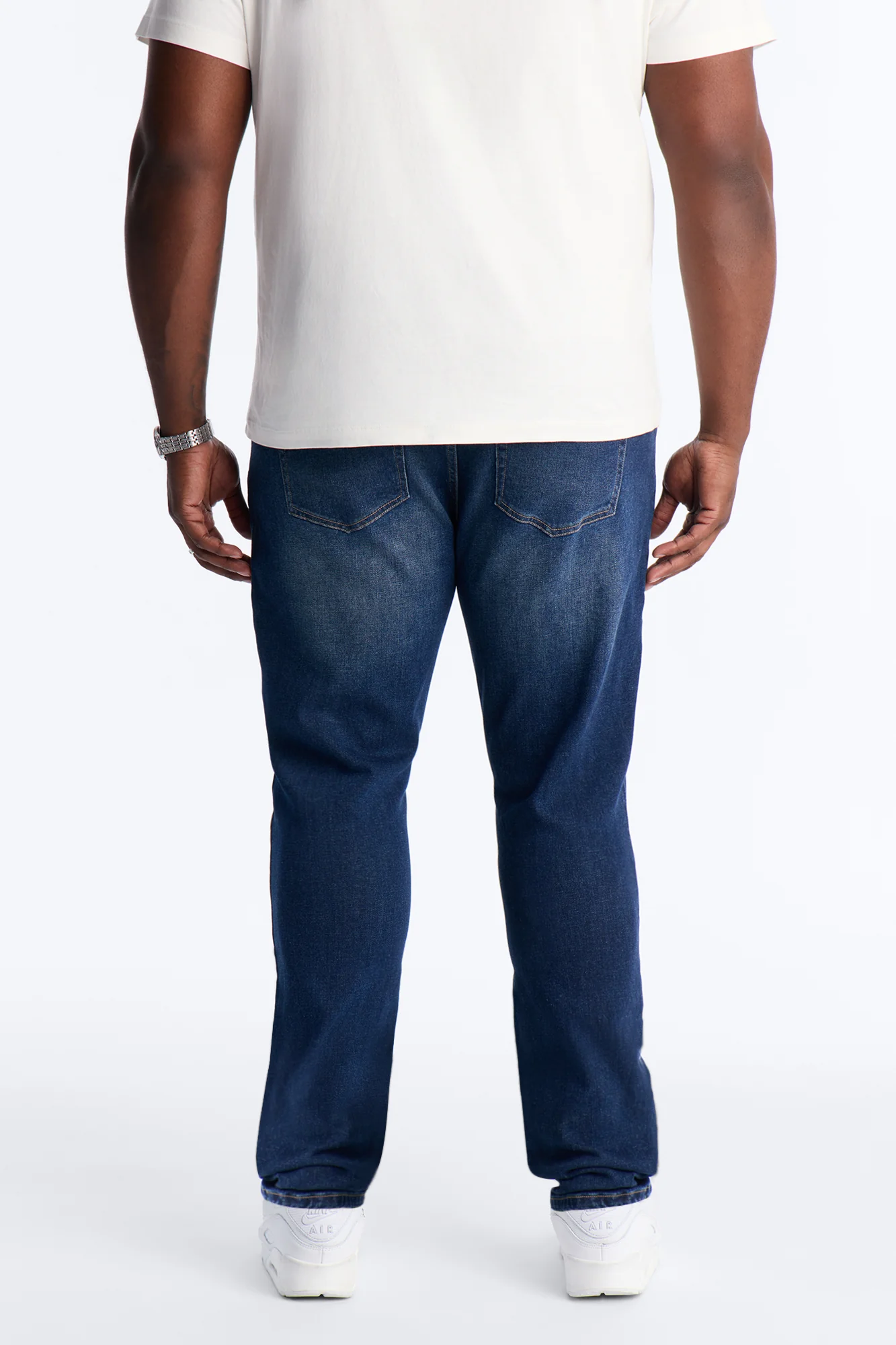 Essential Destroyed Skinny Stretch Jean - Dark Wash - Image 9