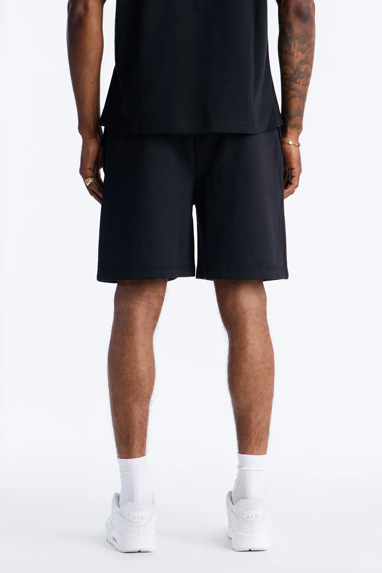 Eternal Fire Sweatshorts - Black - Image 8