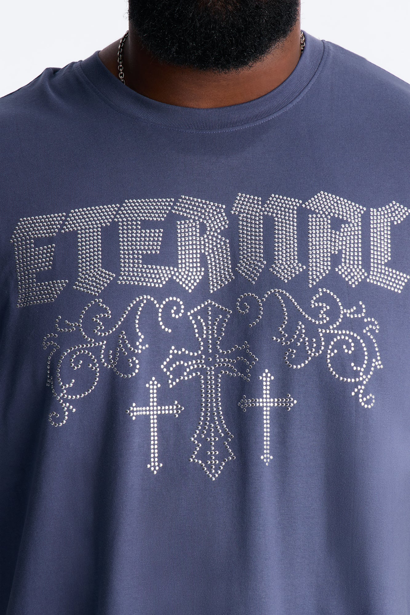 Eternal Salvation Boxy Short Sleeve Tee - Navy - Image 6