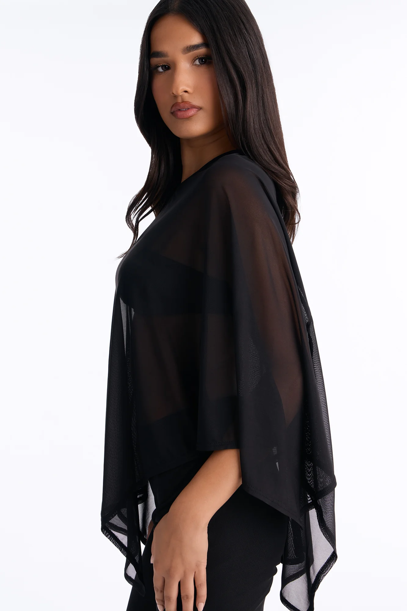 Eva Off Shoulder 3 Piece Capri Set - Black - Image 3