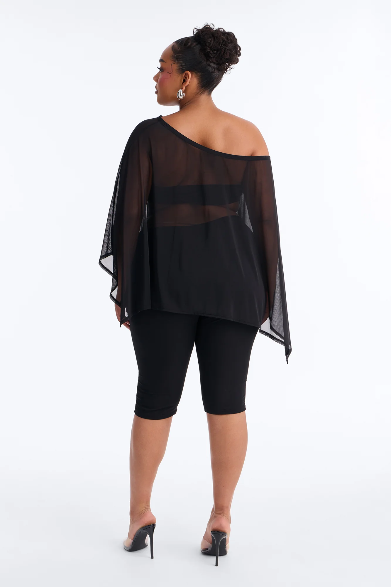 Eva Off Shoulder 3 Piece Capri Set - Black - Image 7