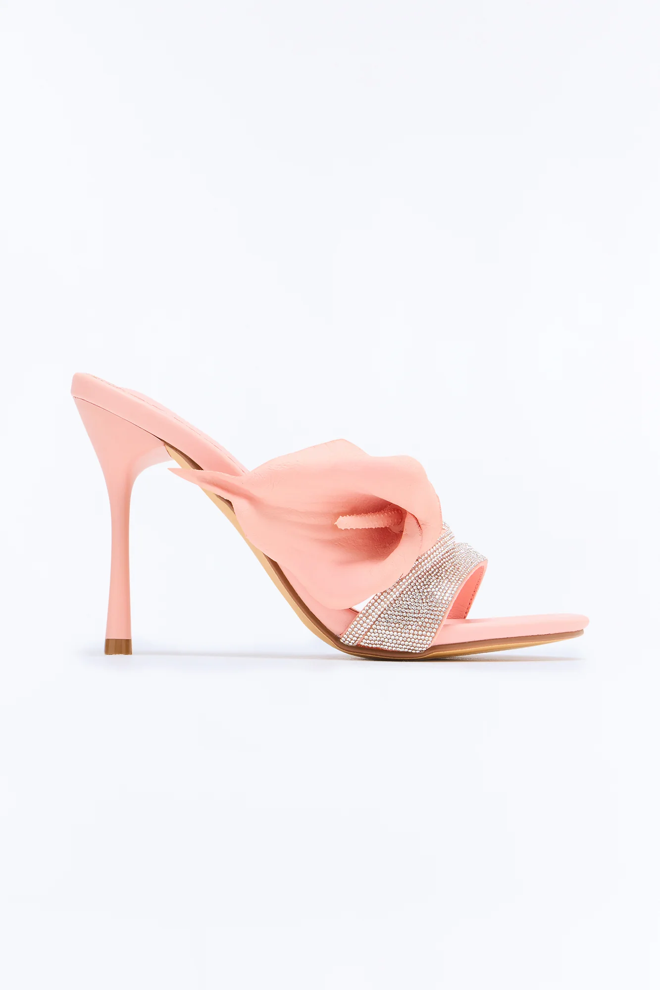 Evening Calla Lily Rhinestone Heels - Mauve - Image 3