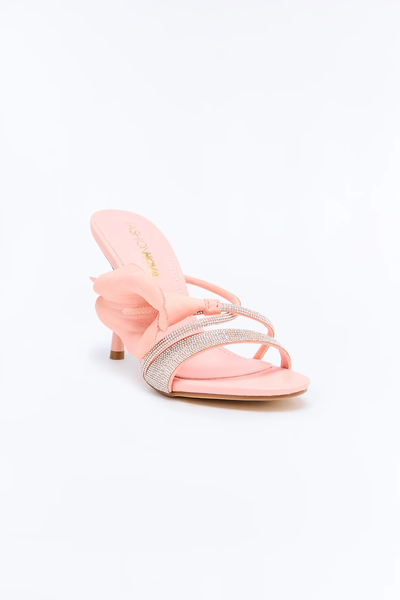 Evening Calla Lily Rhinestone Heels - Mauve - Image 4