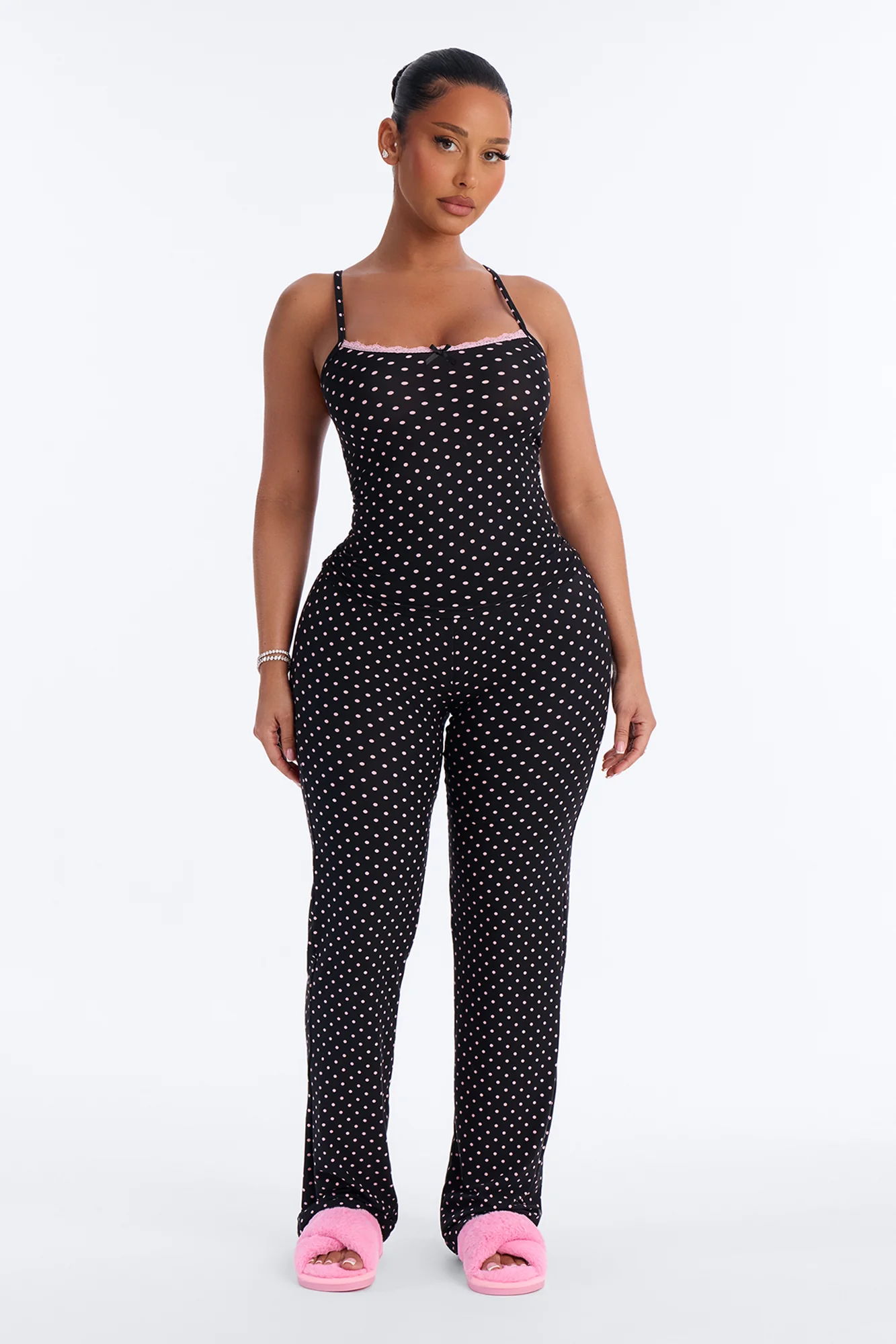 Every Moment 2pc PJ Pant Set - Black/combo