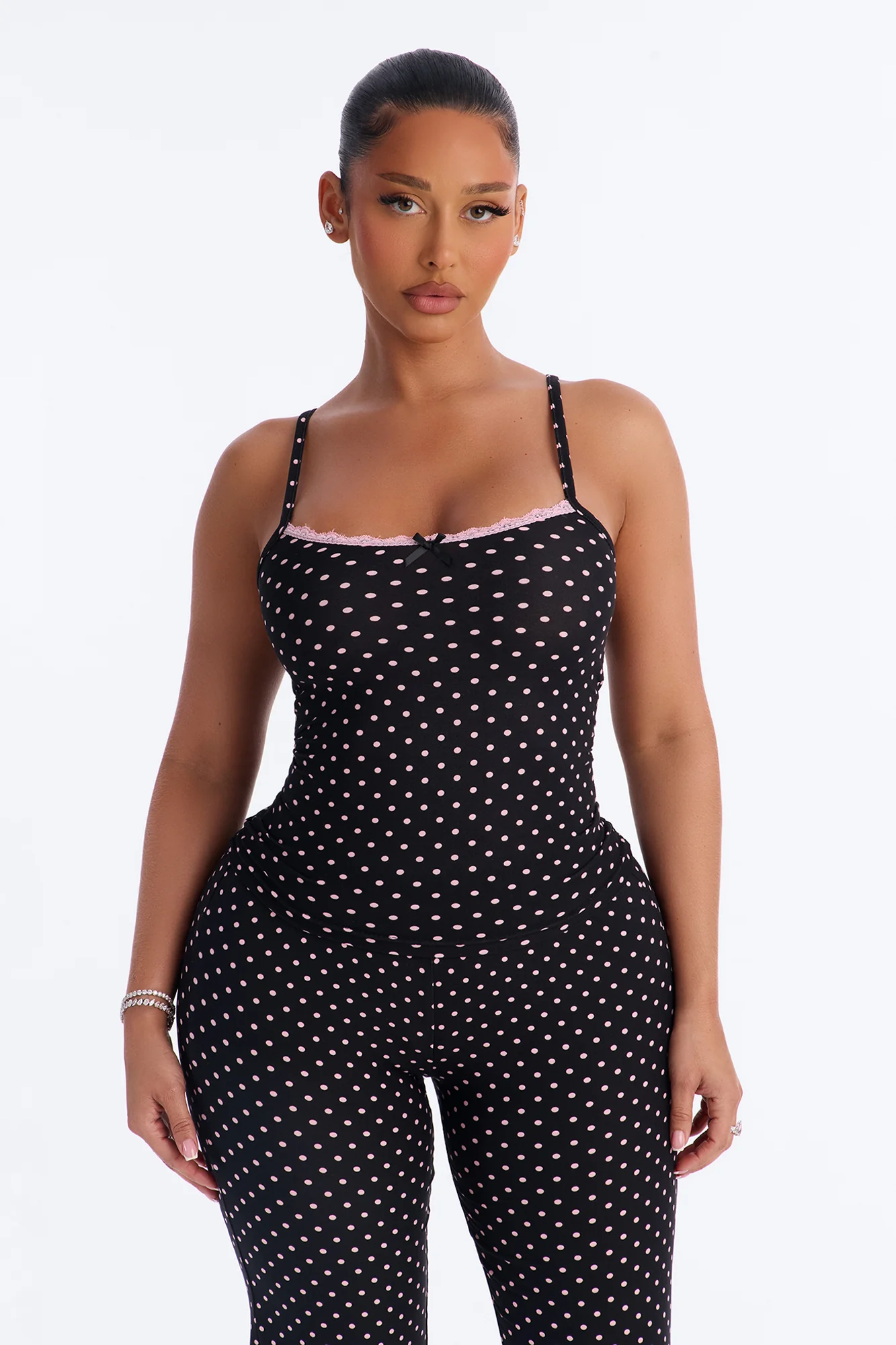 Every Moment 2pc PJ Pant Set - Black/combo - Image 2