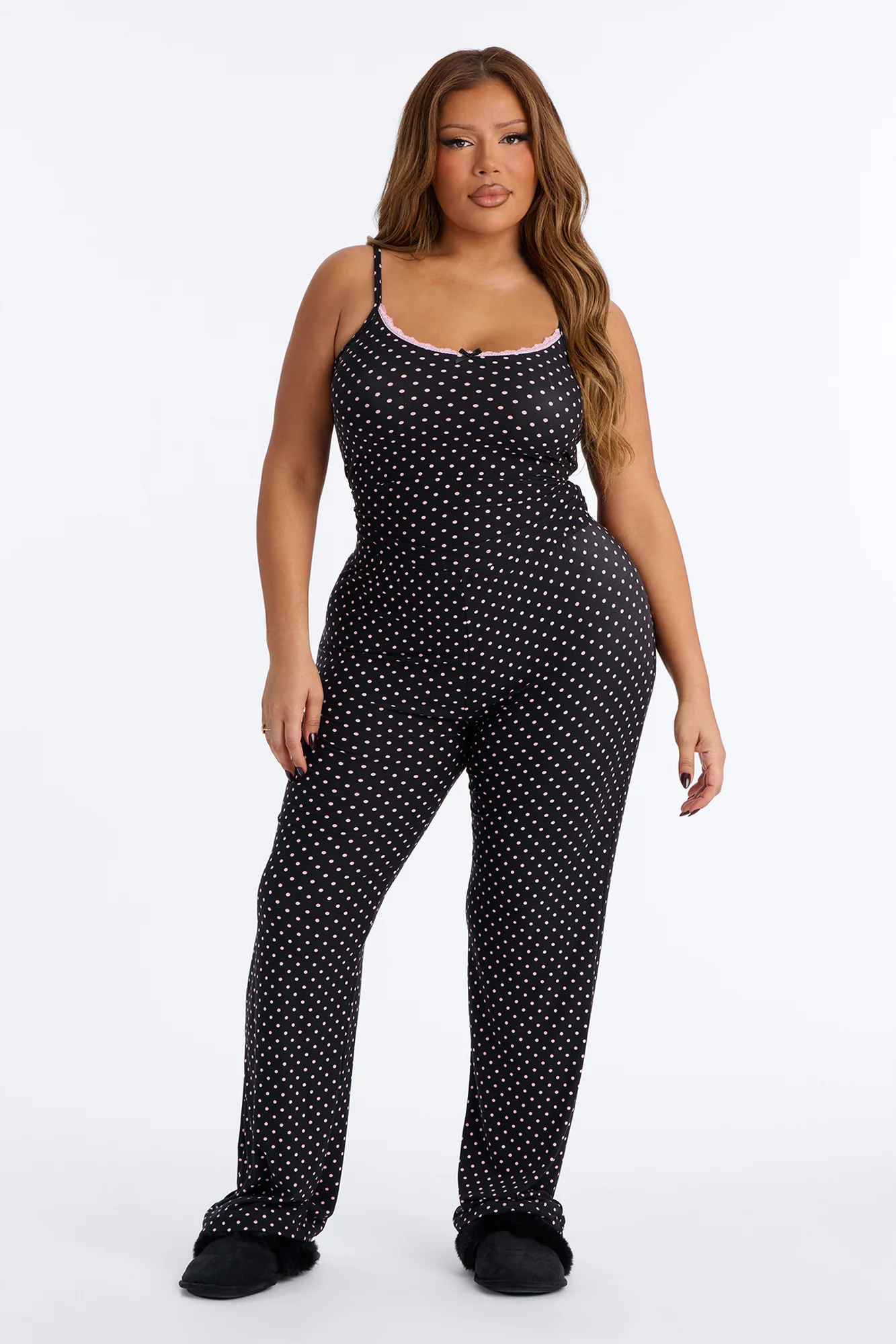 Every Moment 2pc PJ Pant Set - Black/combo - Image 5
