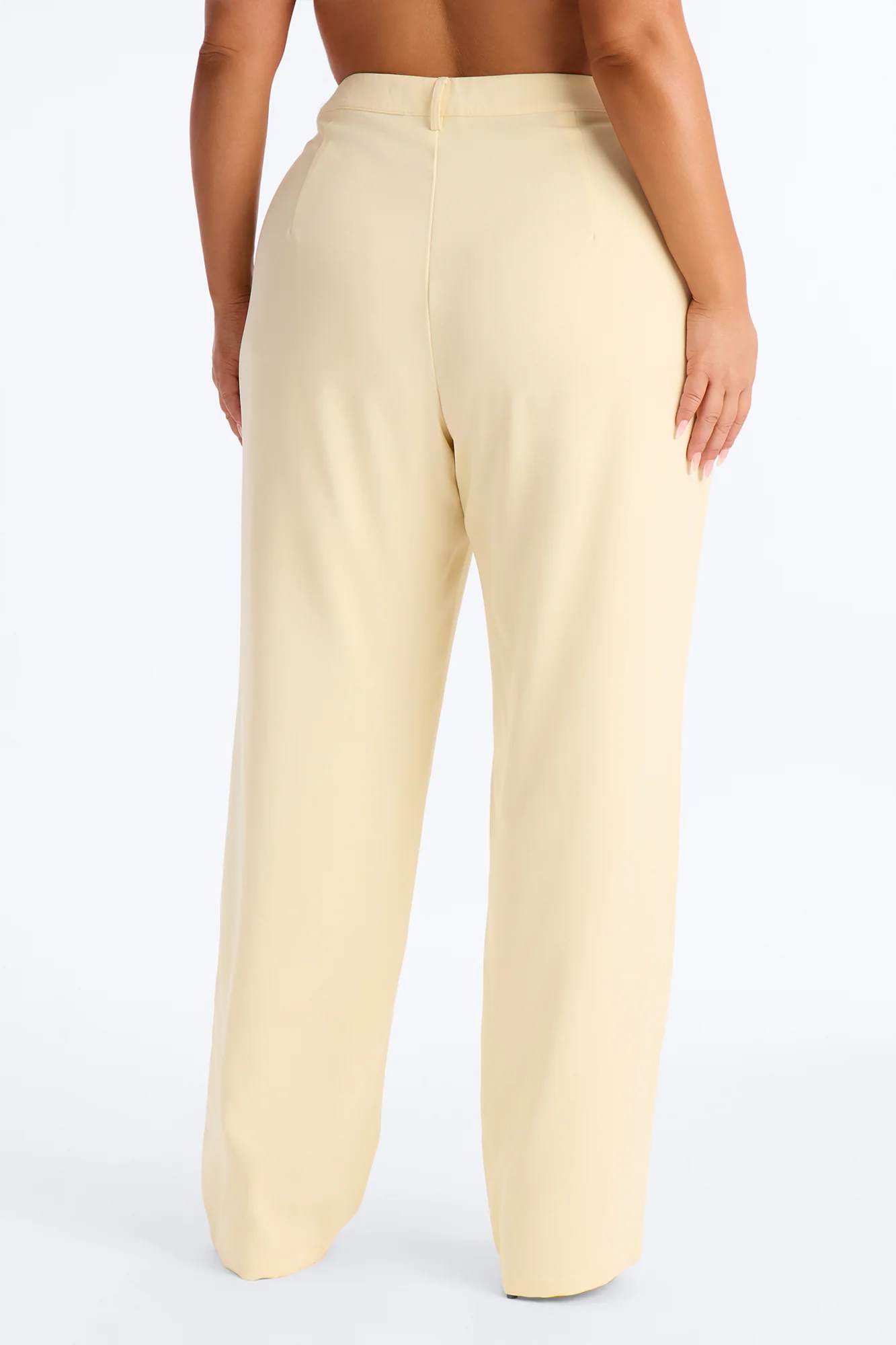 Everything in Order Pleated Straight Leg Trouser - Butter Yellow - Image 6