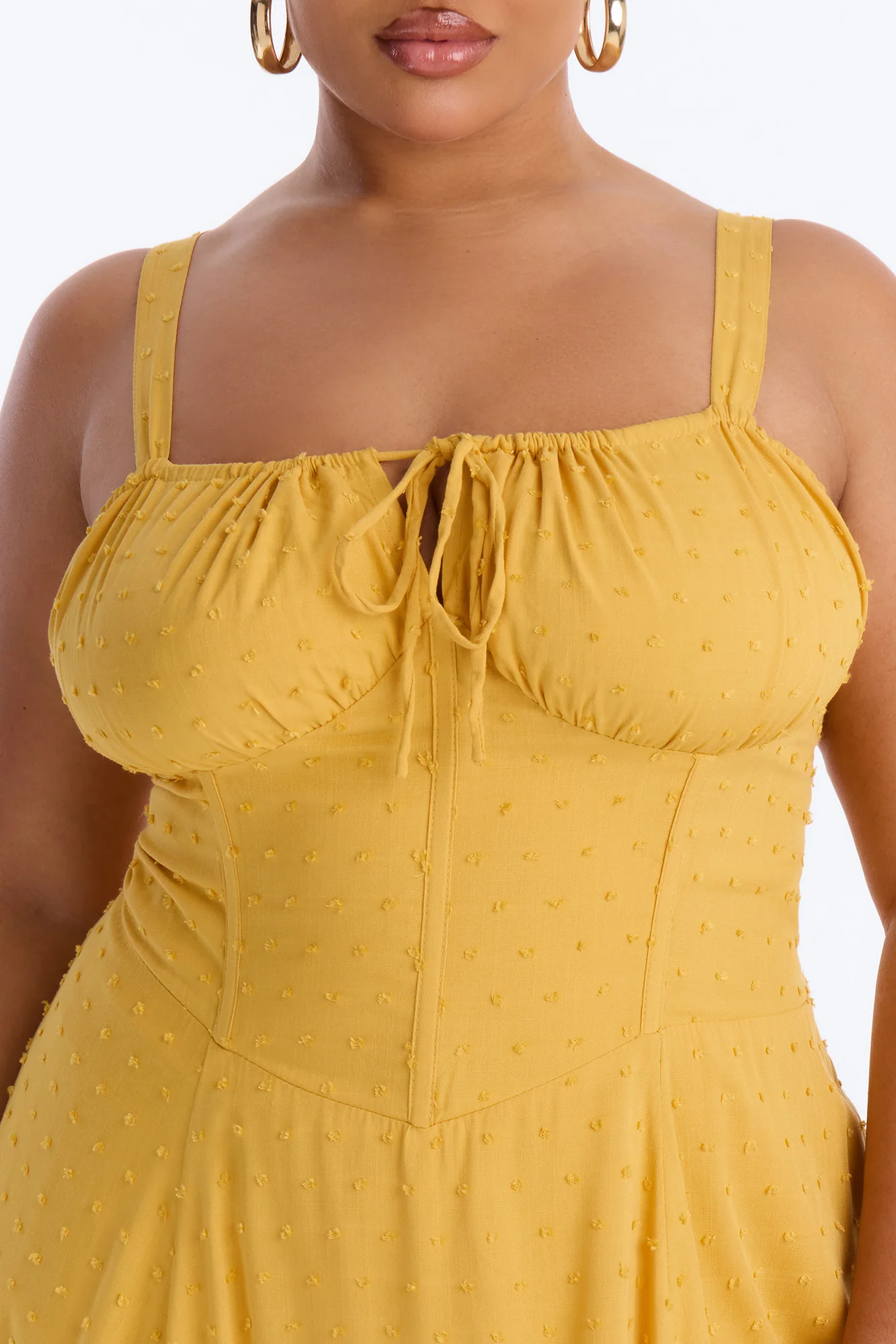 Eyes On Me Linen Maxi Dress - Yellow - Image 7
