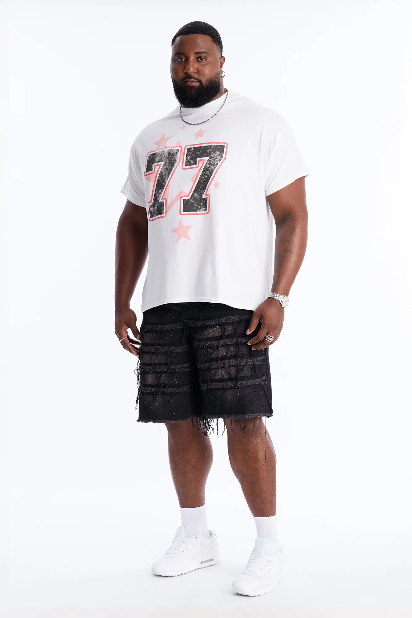 Faith Over Fear 77 Short Sleeve Tee - White - Image 6