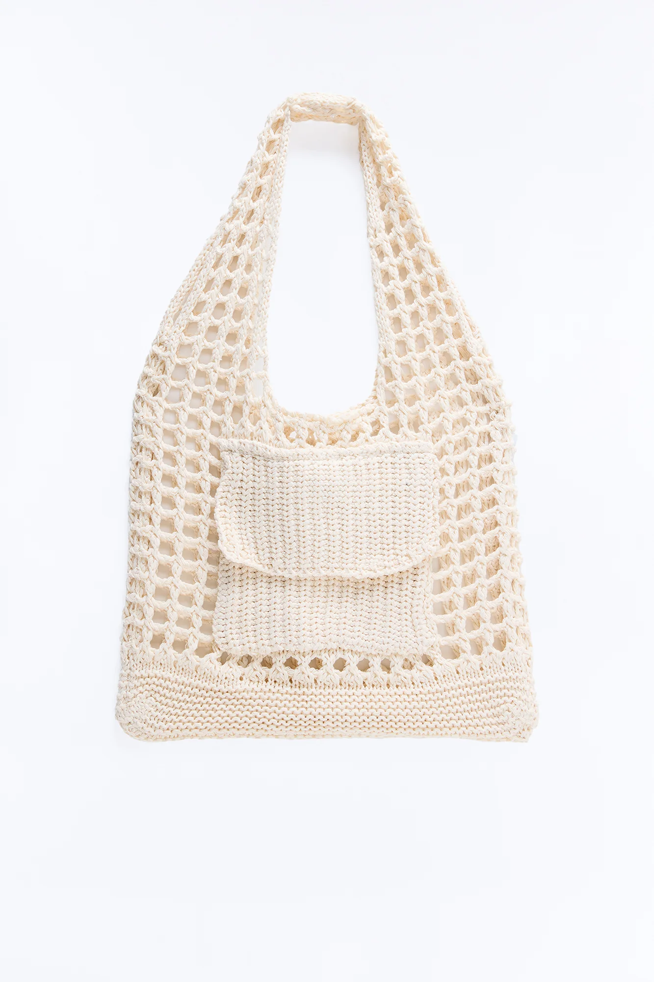 Farmer's Market Stroll Crochet Bag - Ivory - Image 3