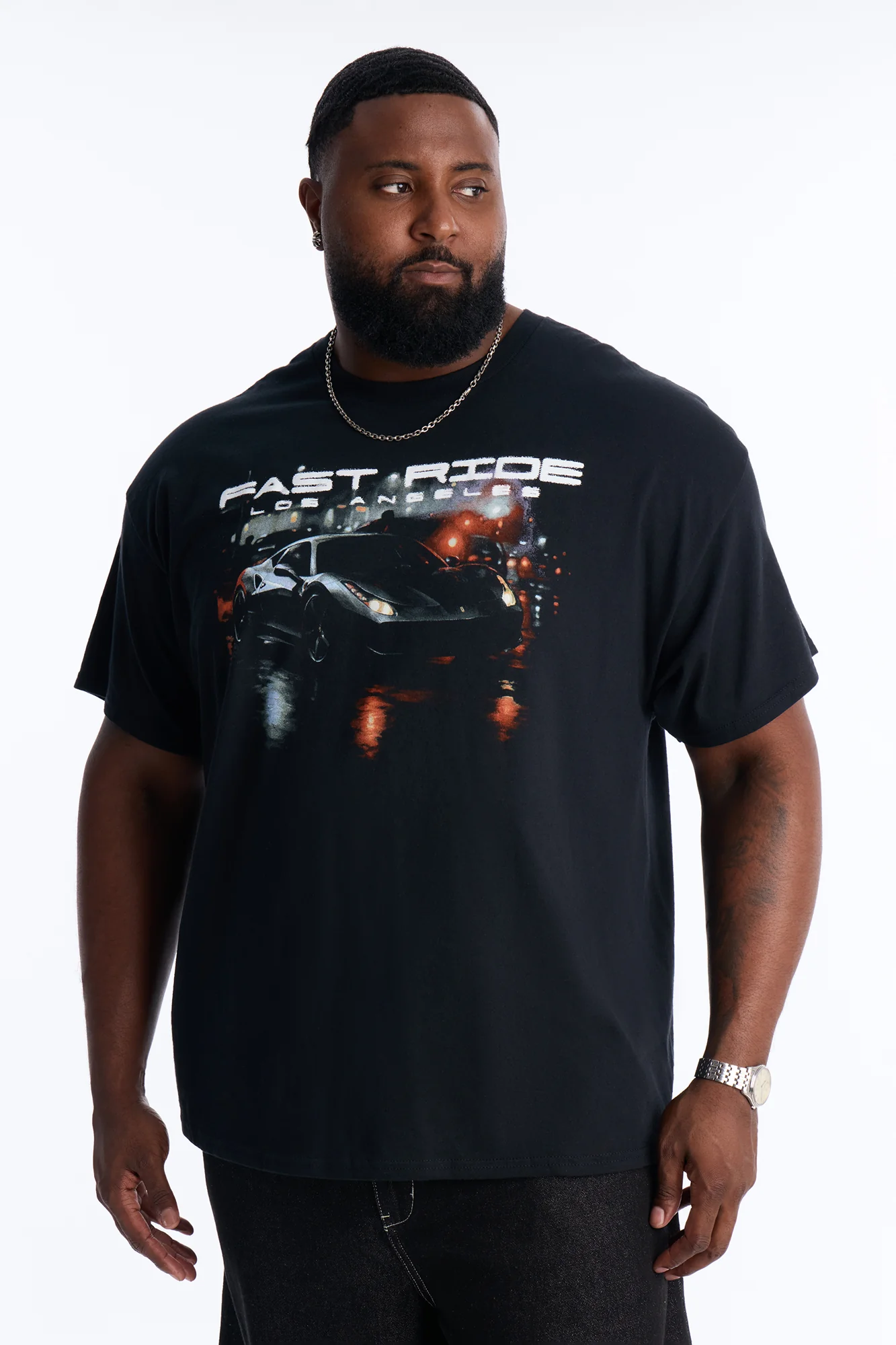 Fast Ride Fast Life Short Sleeve Tee - Black - Image 5