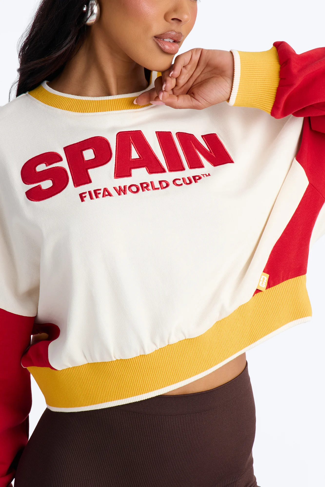 FIFA Spain World Class Cropped Sweatshirt - Multi Color - Image 3