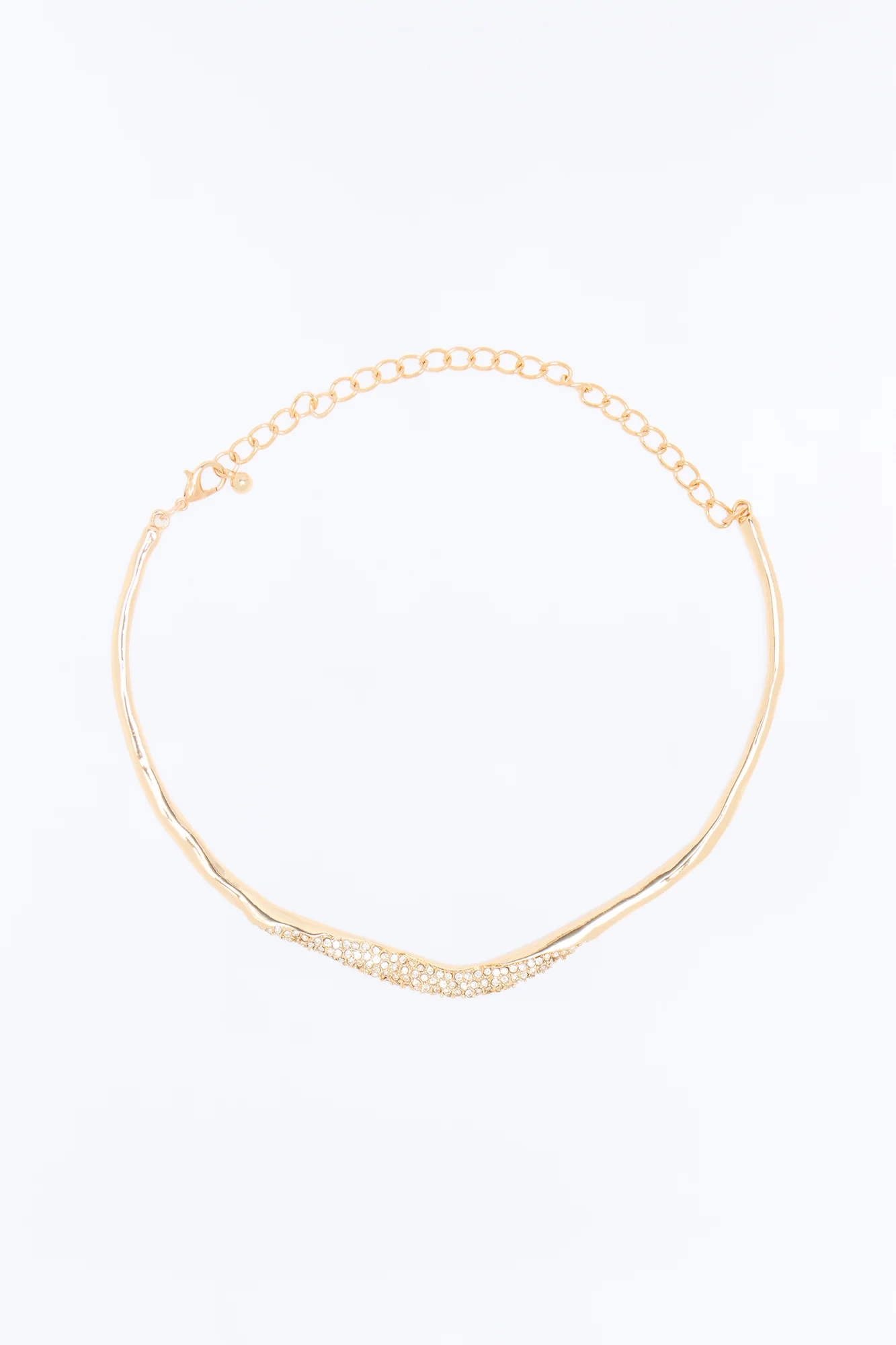 Fine Line Choker - Gold