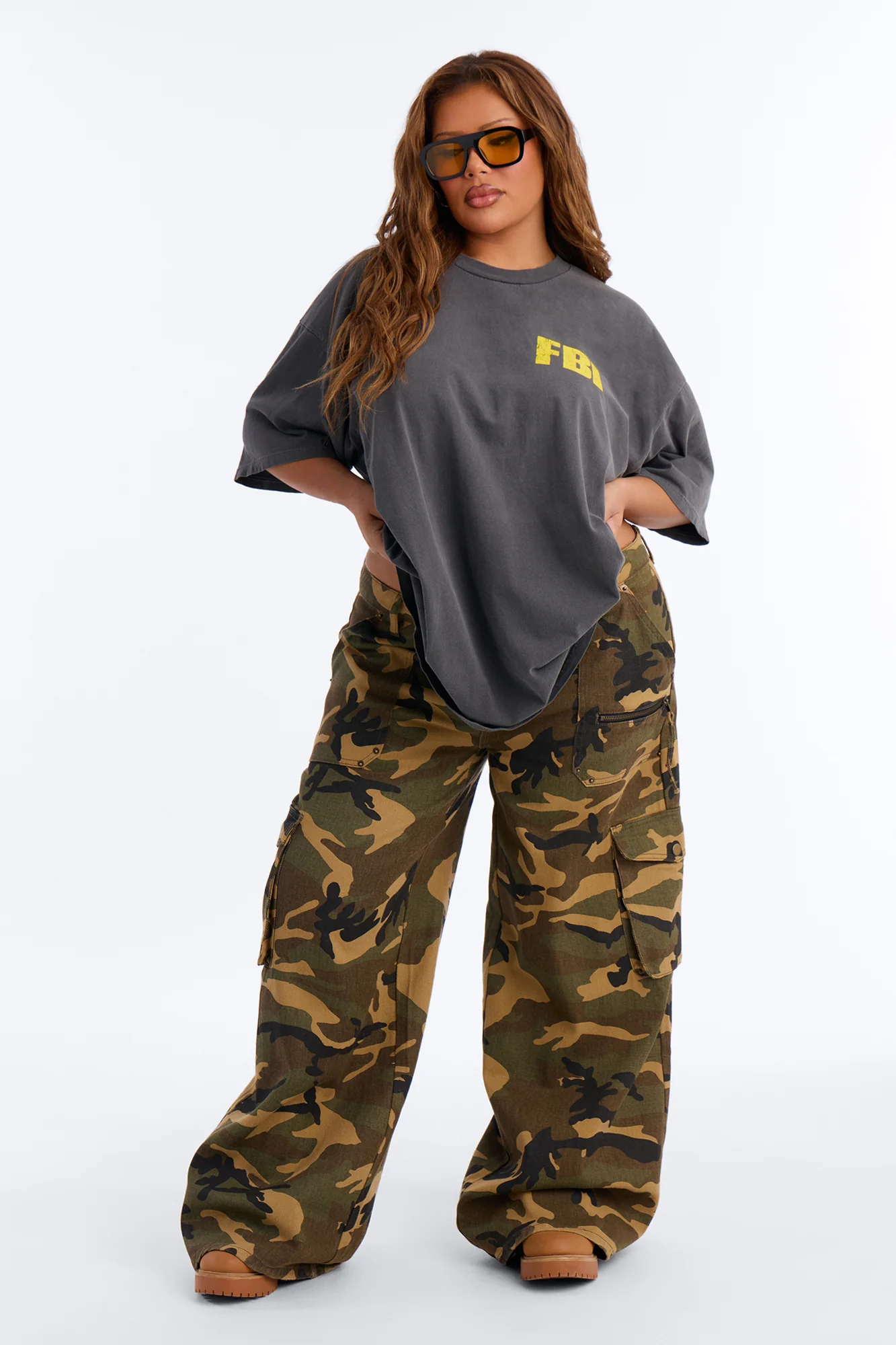 Firm Believer In Jesus Washed Oversized Tee - Black - Image 6